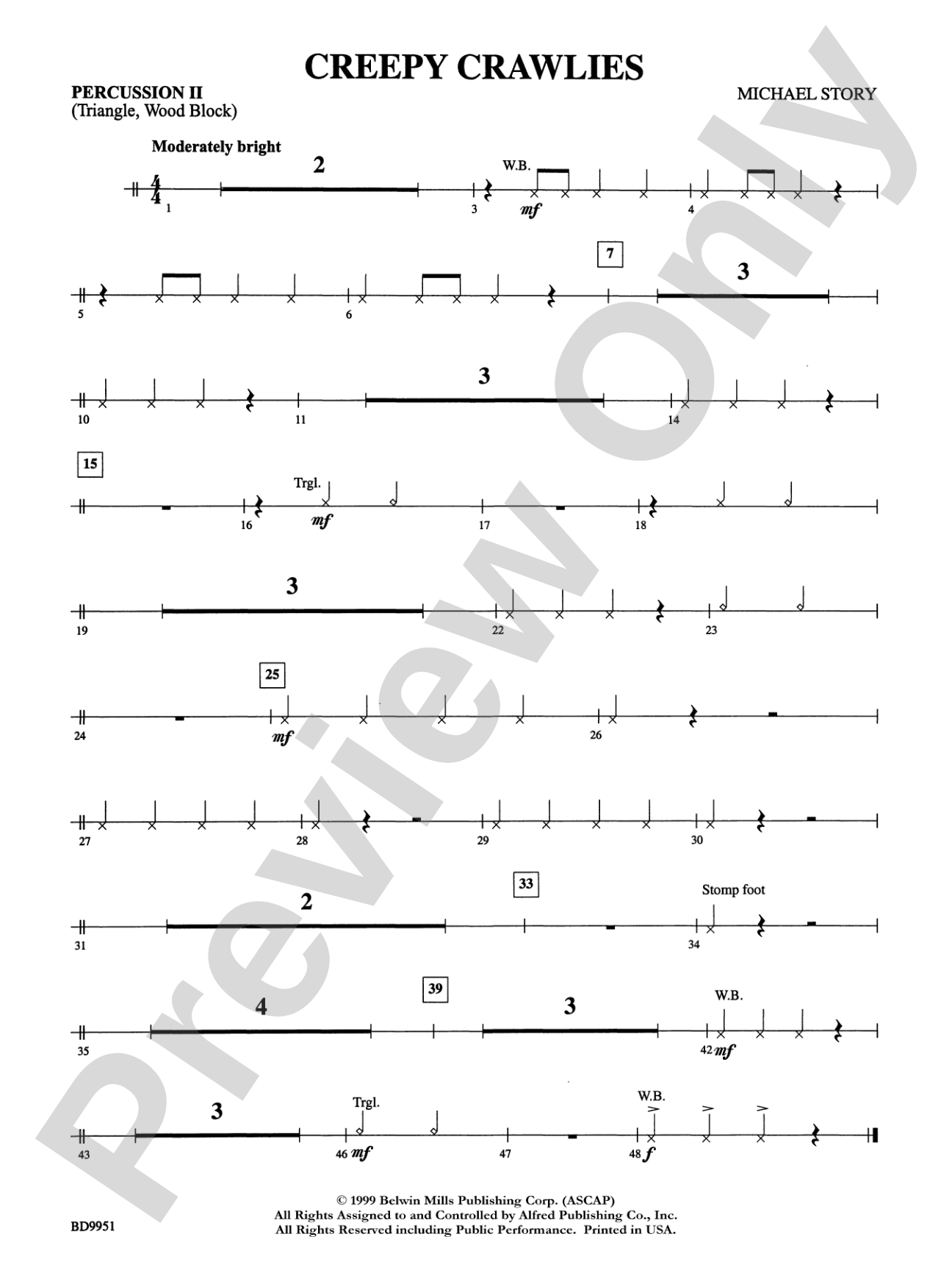 Creepy Crawlies: 2nd Percussion