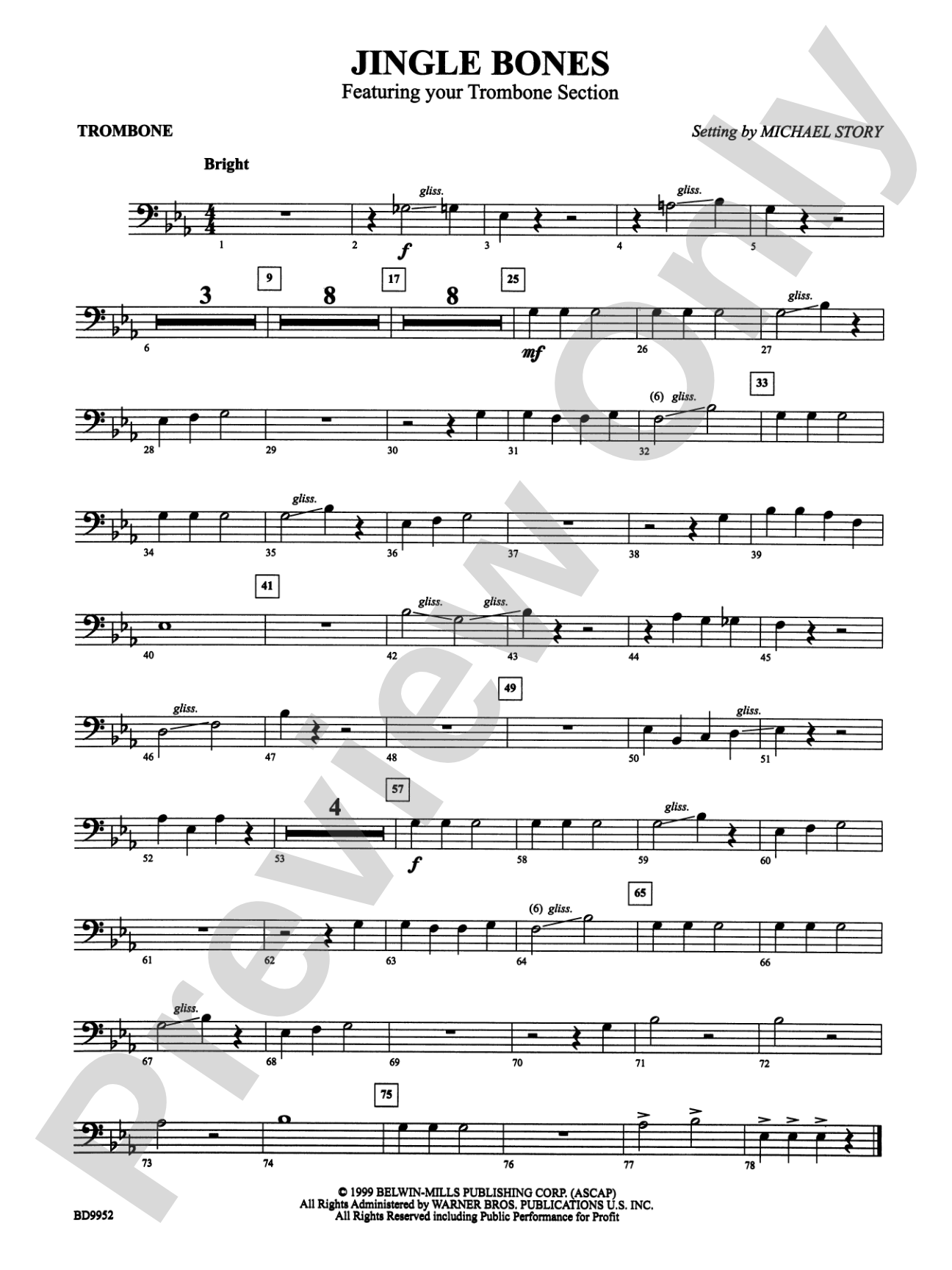 Jingle Bones: 1st Trombone