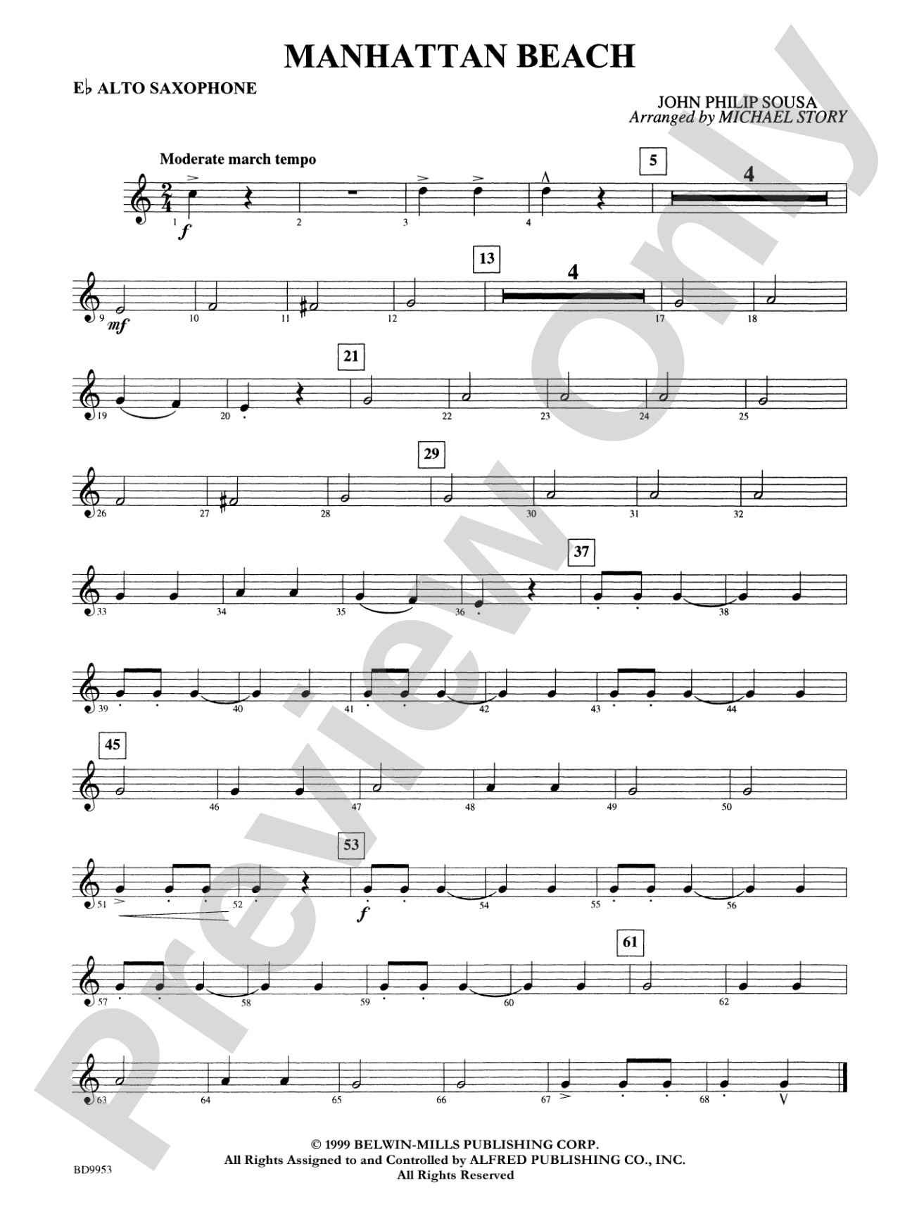 Manhattan Beach: E-flat Alto Saxophone