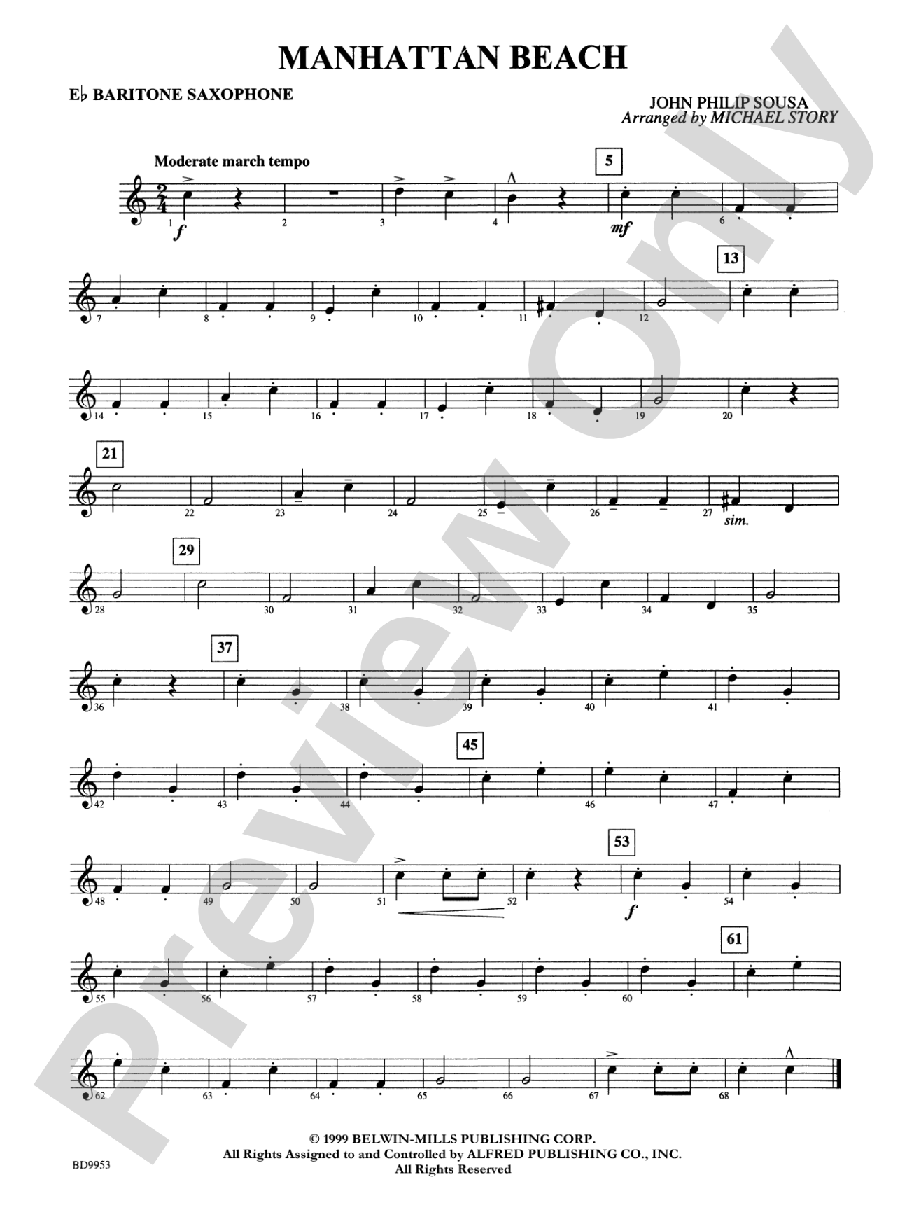 Manhattan Beach: E-flat Baritone Saxophone