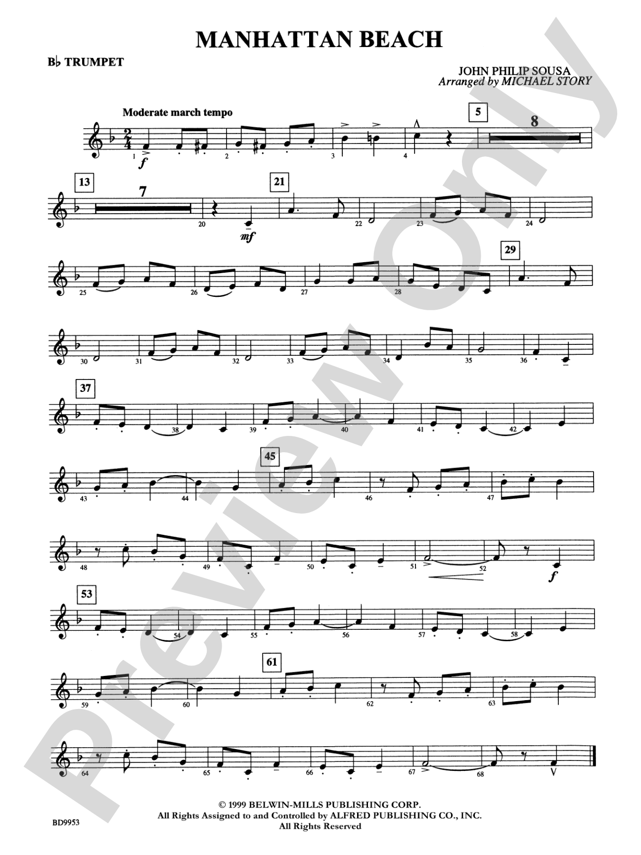 Manhattan Beach: 1st B-flat Trumpet