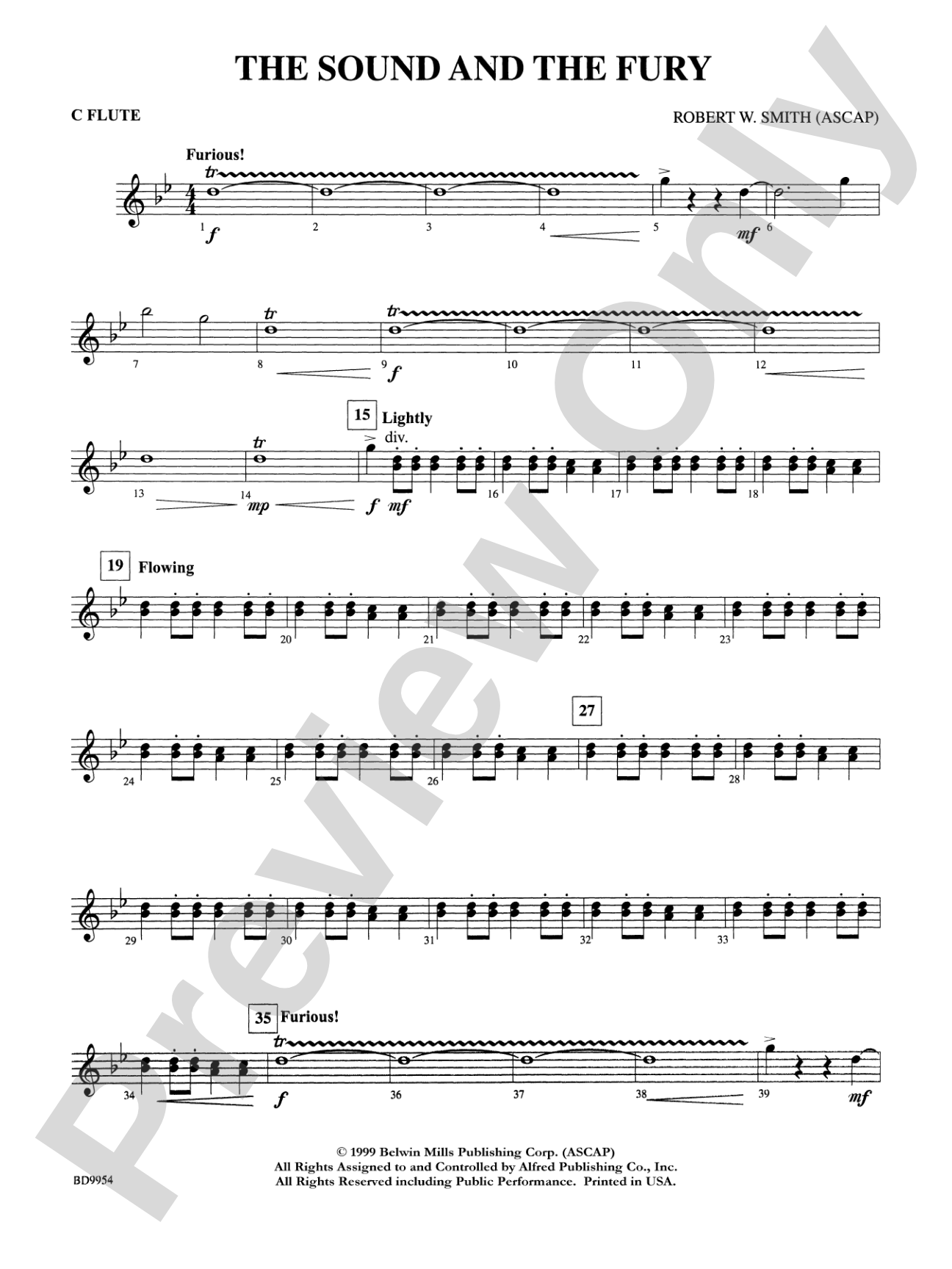 The Sound and the Fury: Flute