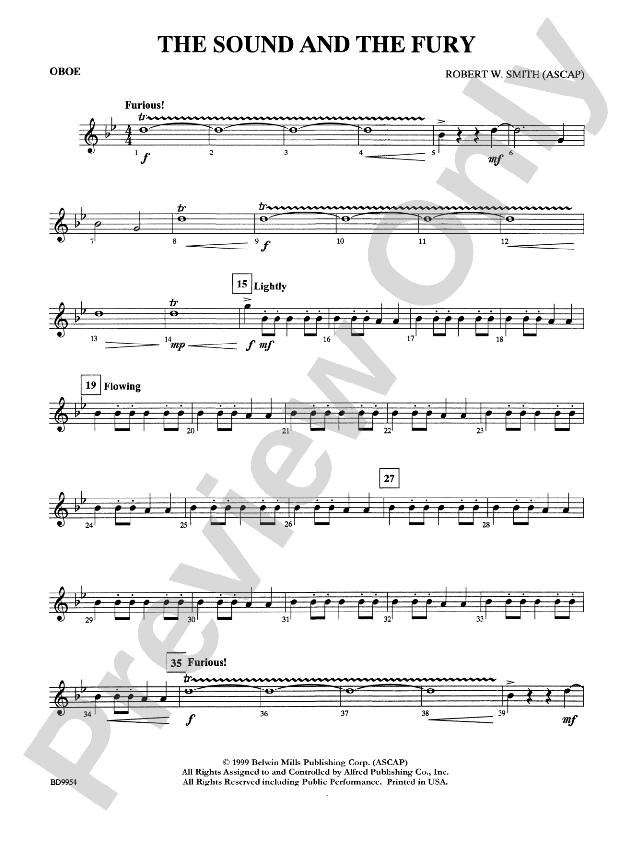 The Sound and the Fury: Oboe
