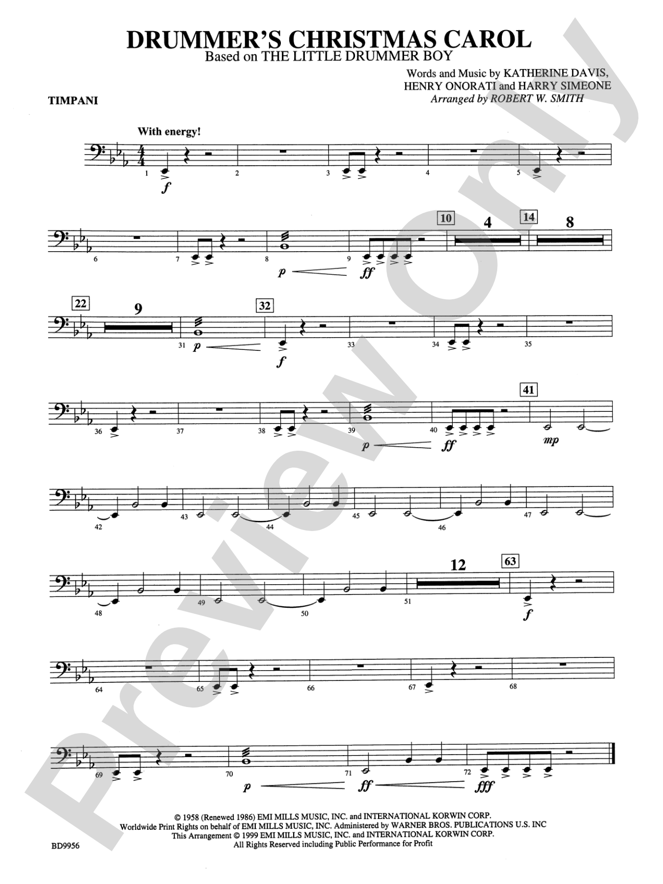 Drummer's Christmas Carol: Timpani