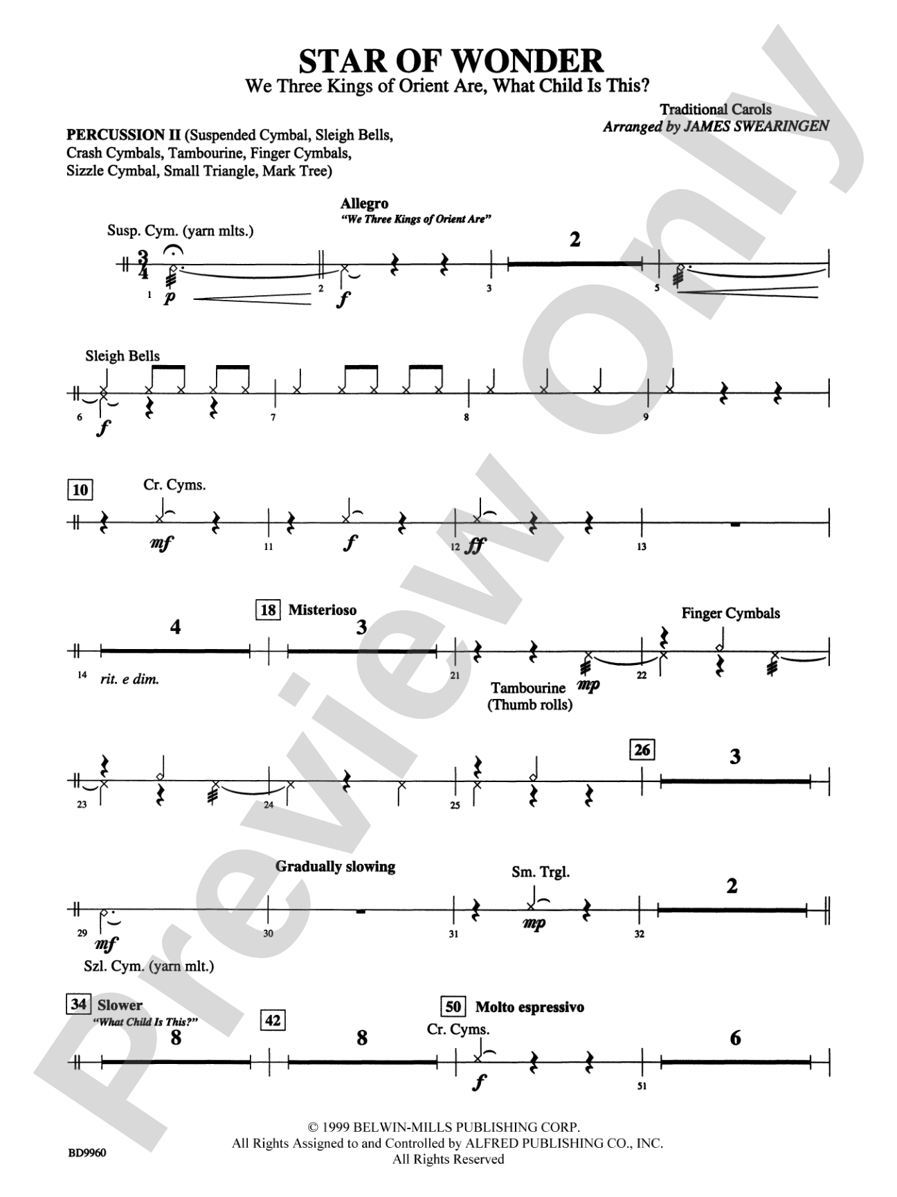 Star of Wonder: 2nd Percussion