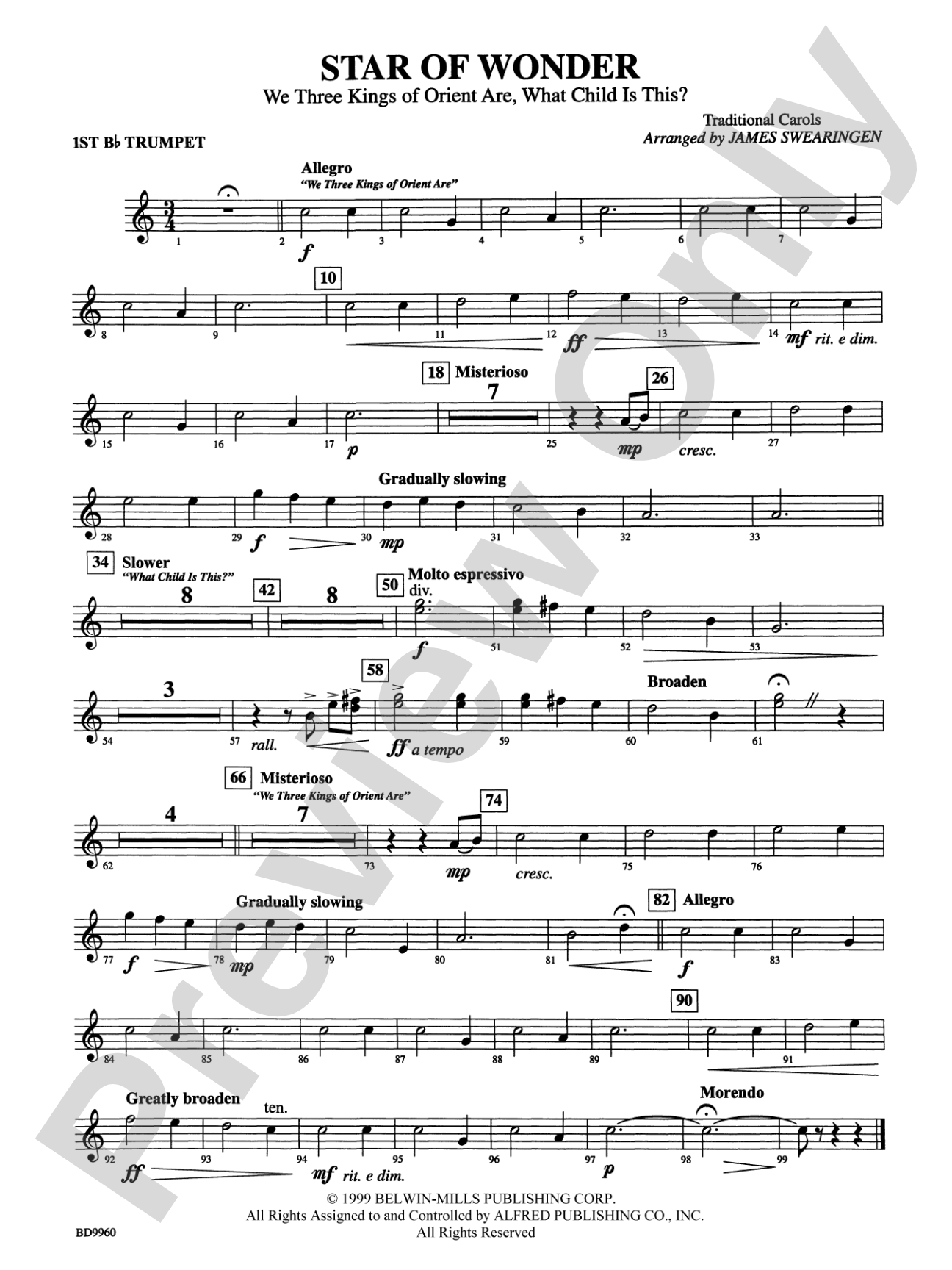 Star of Wonder: 1st B-flat Trumpet