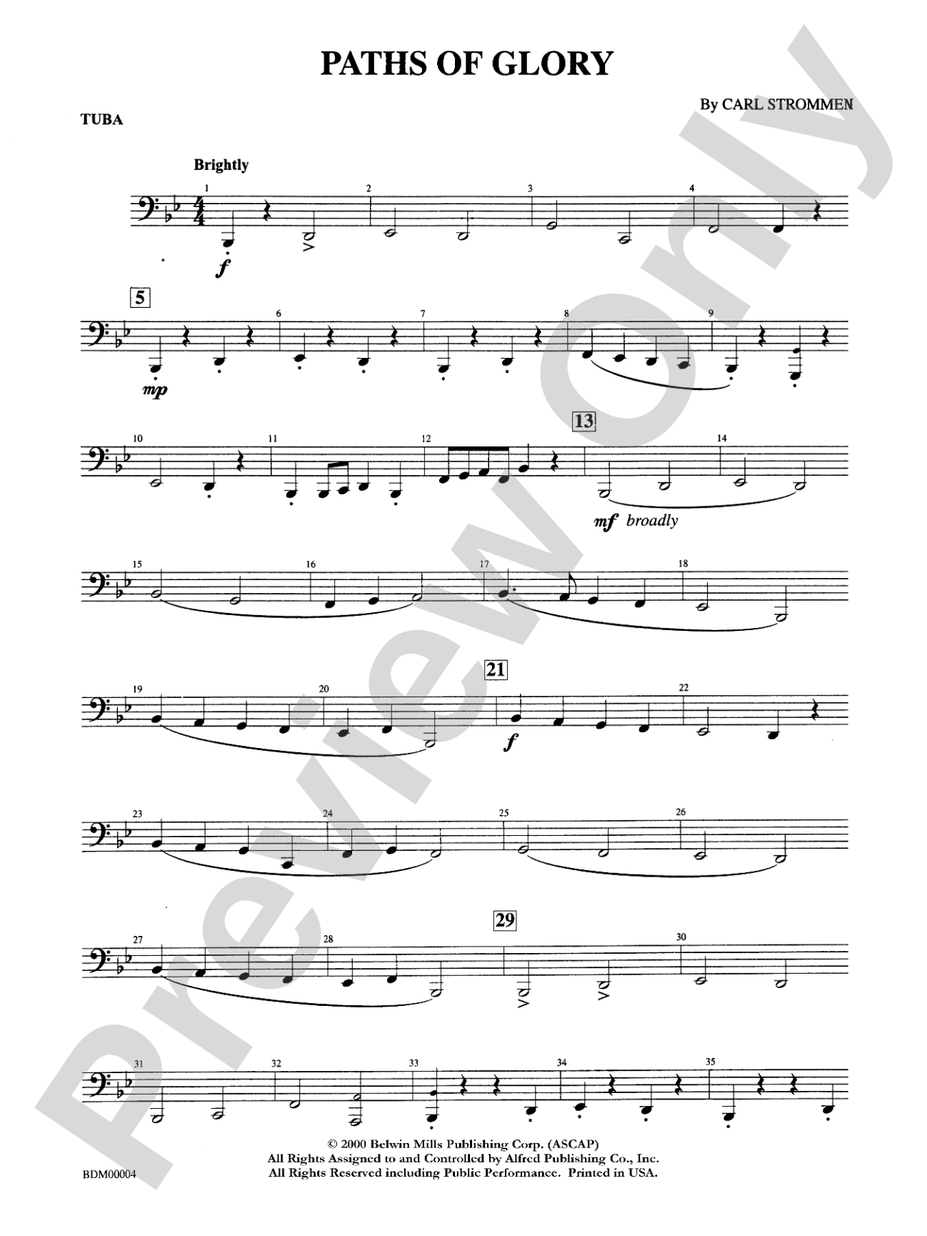 Paths of Glory: Tuba