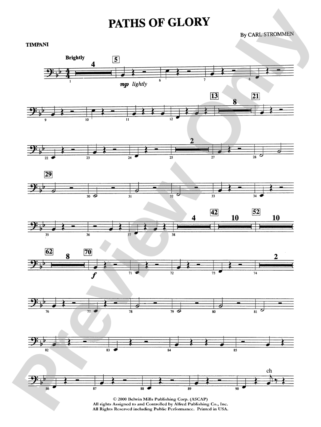 Paths of Glory: Timpani