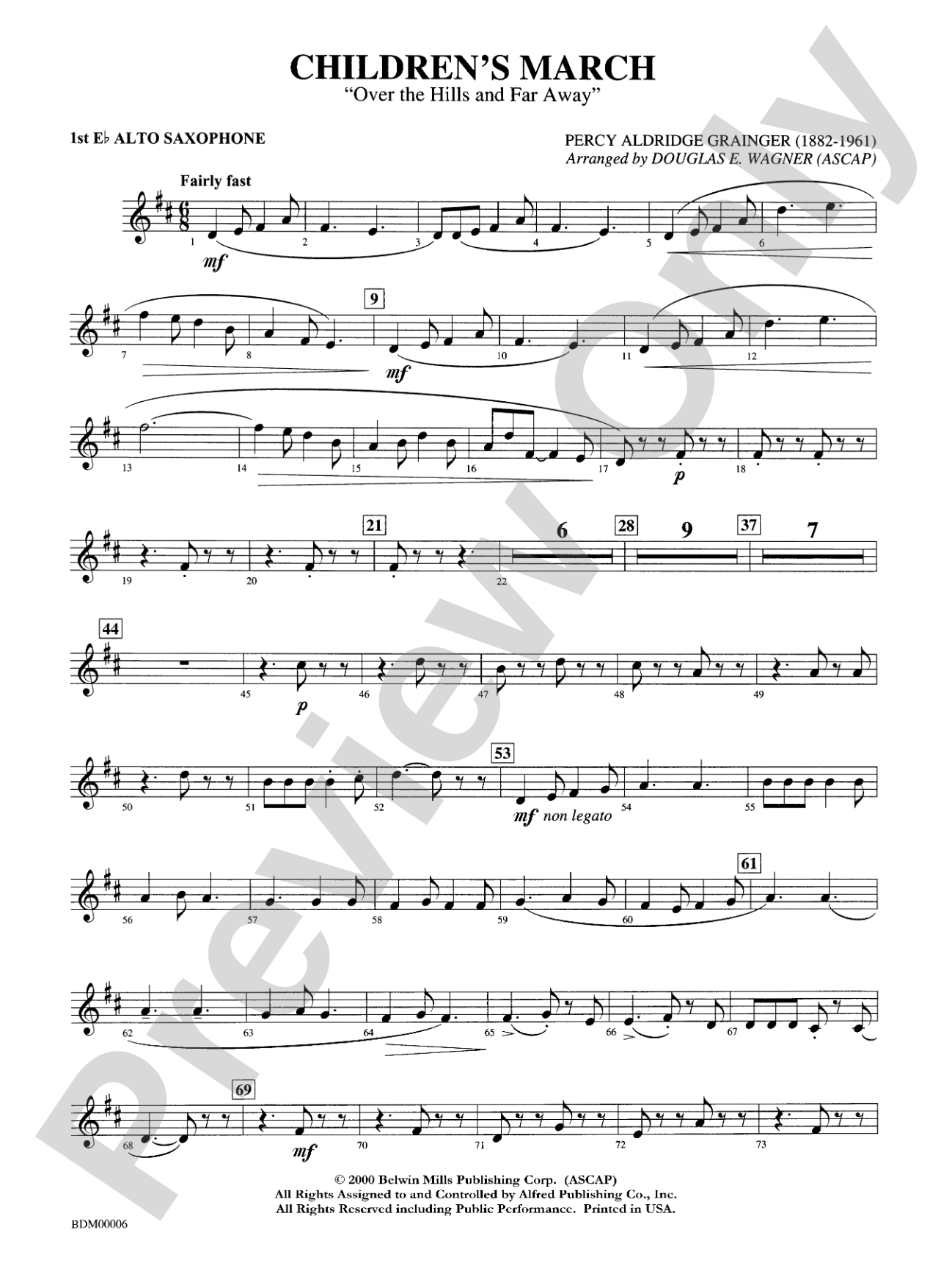 Children's March: E-flat Alto Saxophone