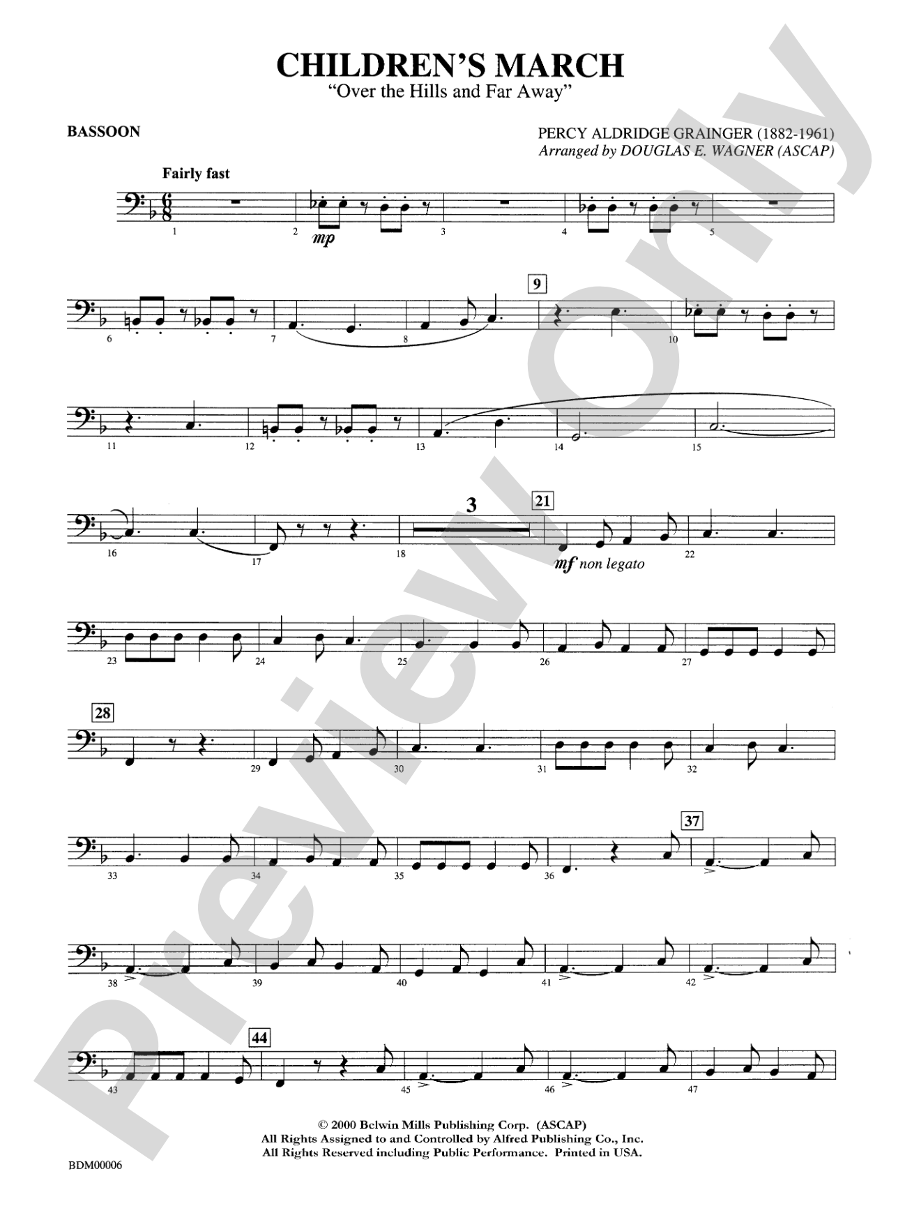 Children's March: Bassoon