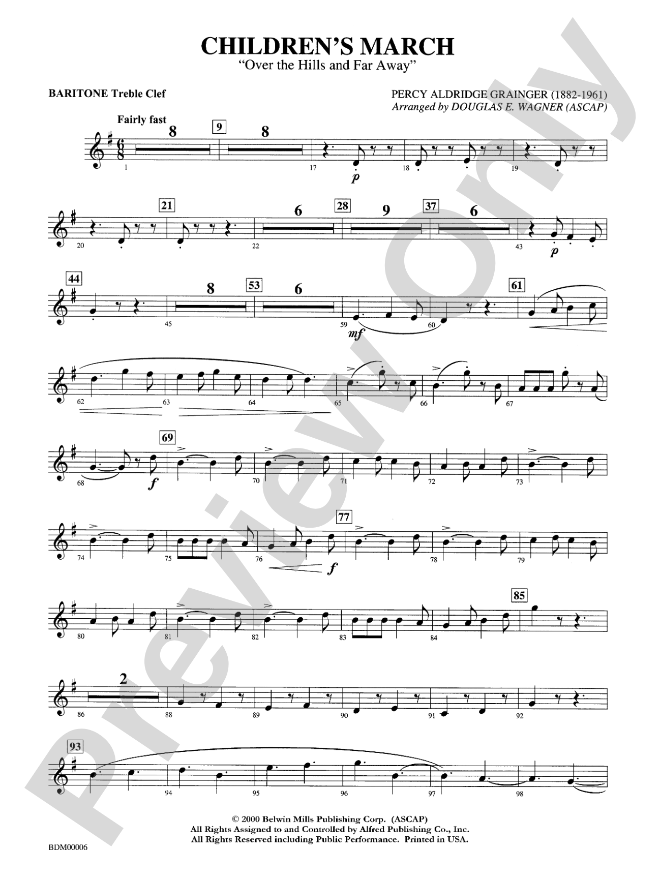 Children's March: Baritone T.C.