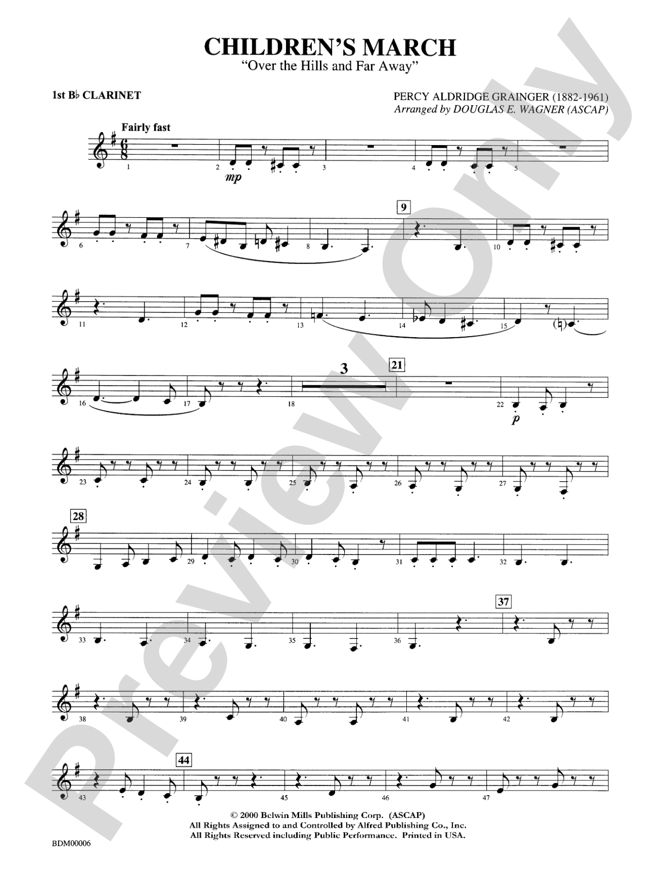 Children's March: 1st B-flat Clarinet