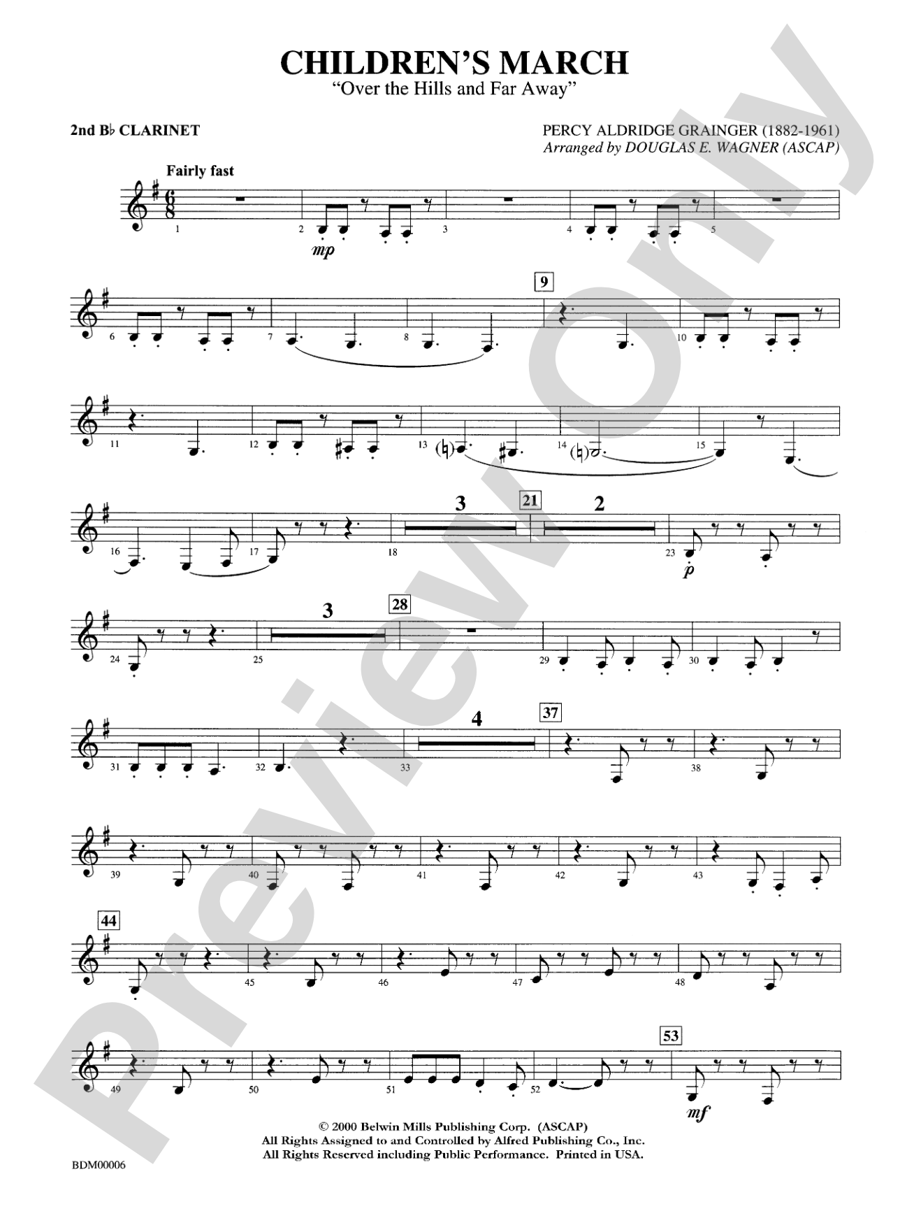 Children's March: 2nd B-flat Clarinet