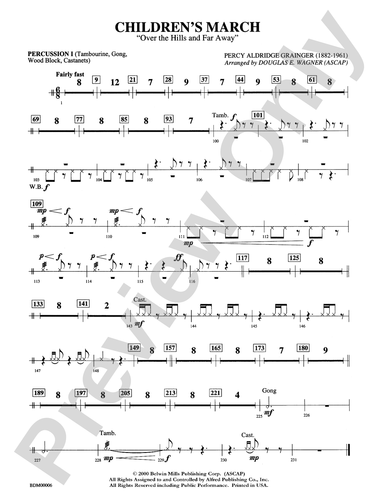 Children's March: 1st Percussion