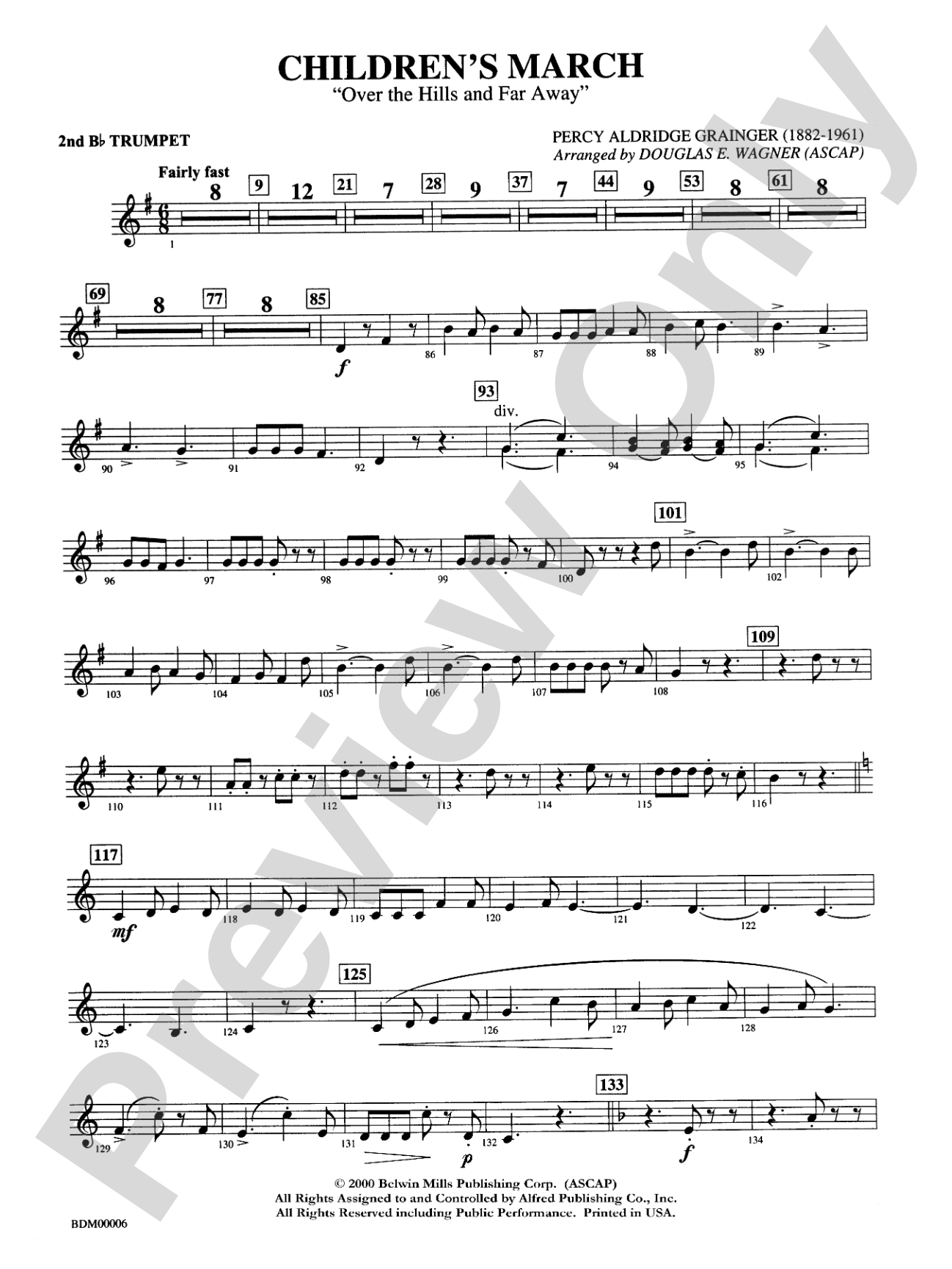 Children's March: 2nd B-flat Trumpet