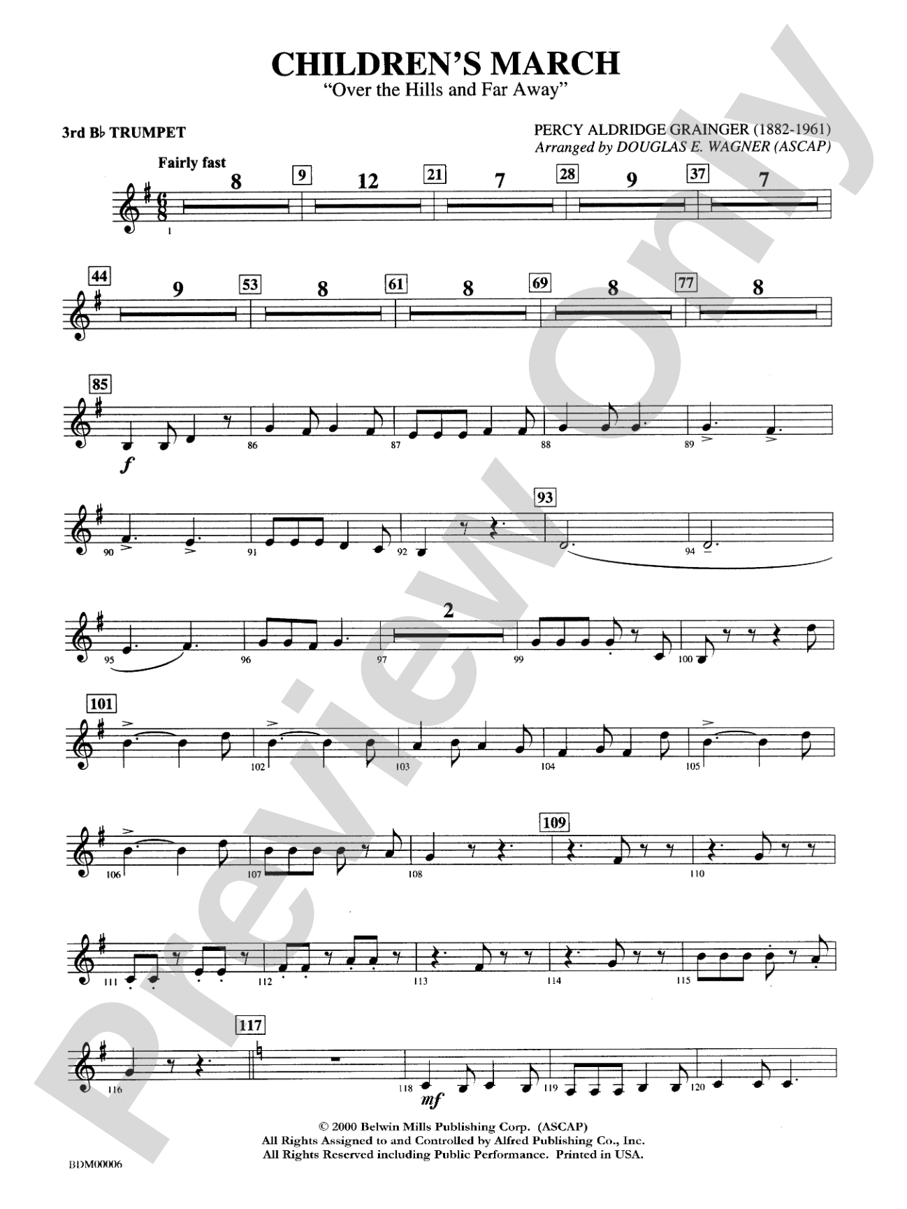 Children's March: 3rd B-flat Trumpet