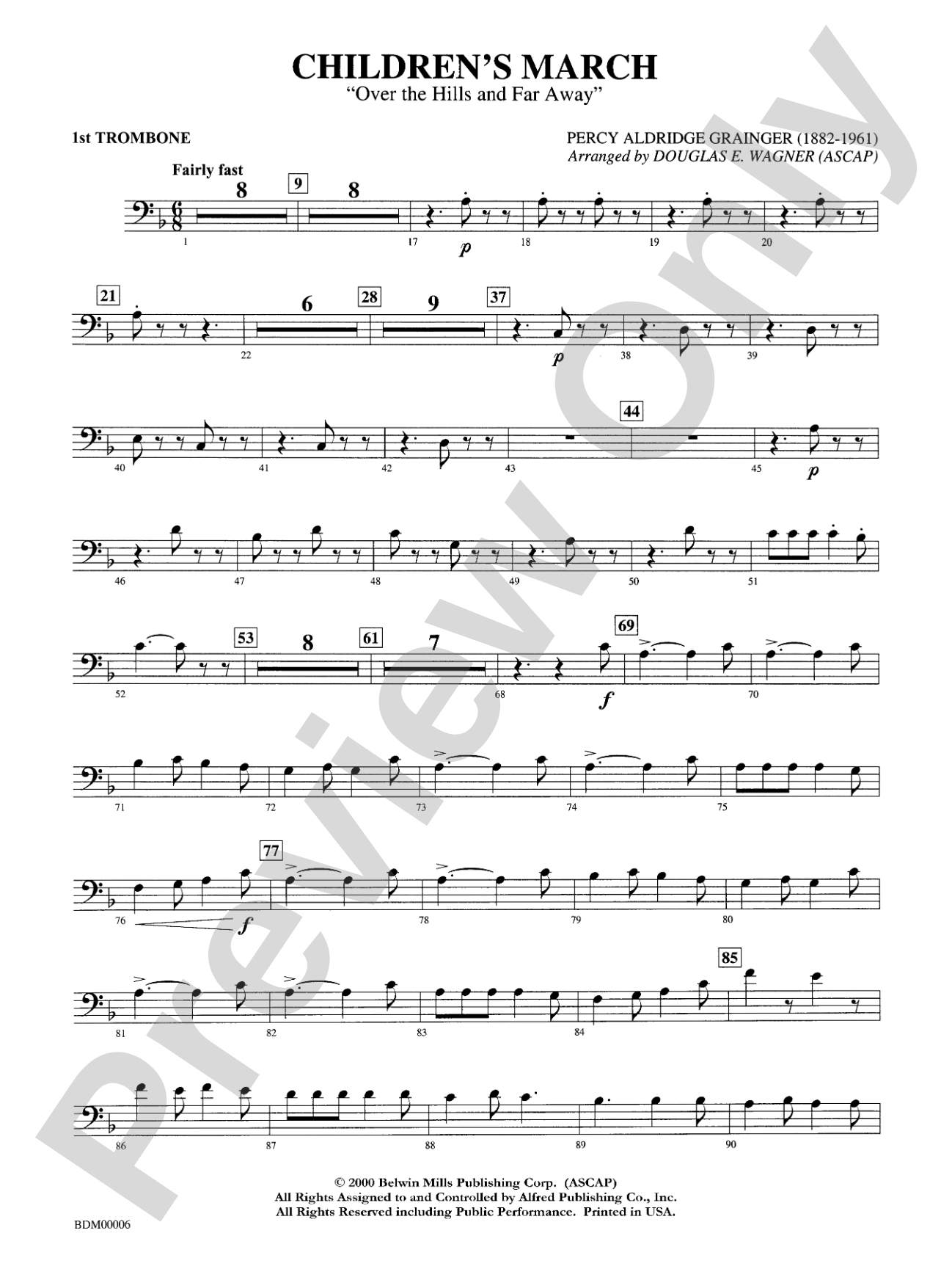 Children's March: 1st Trombone