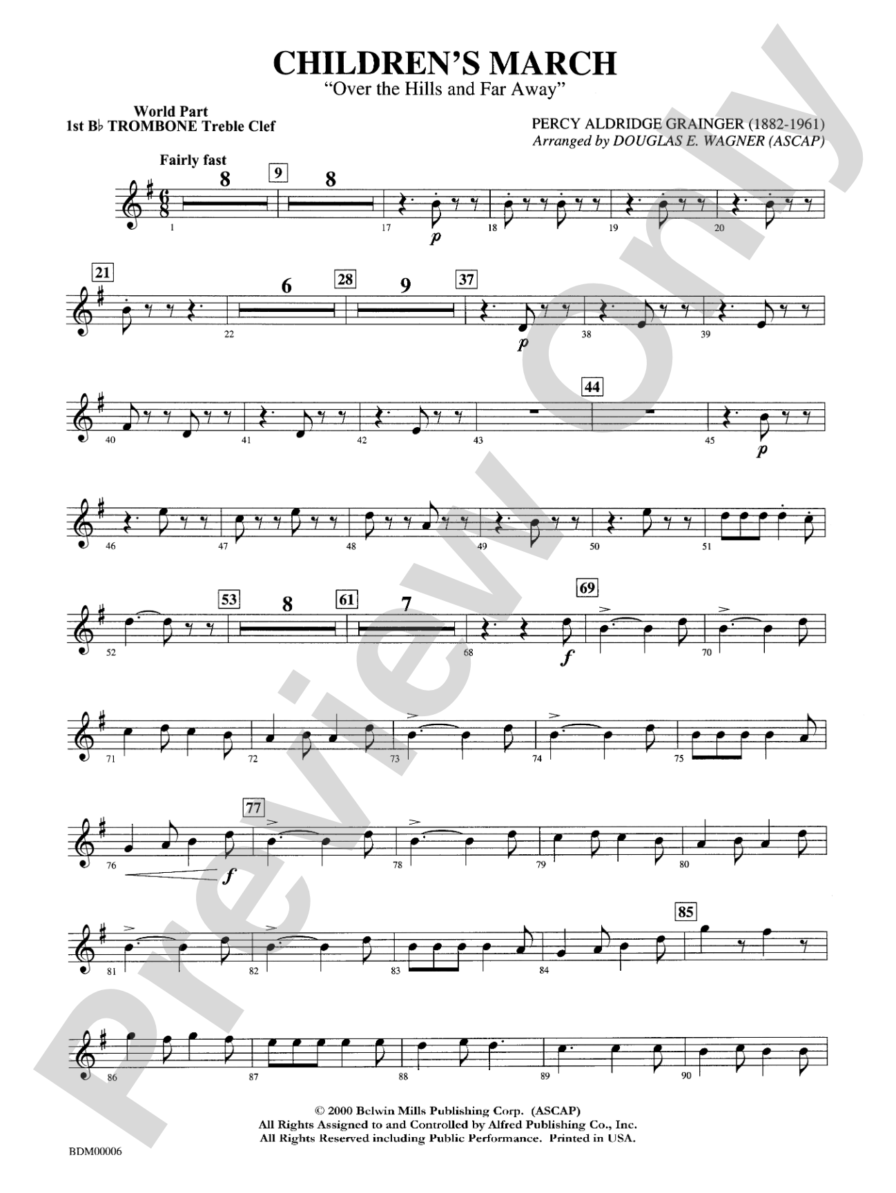 Children's March: WP 1st B-flat Trombone T.C.
