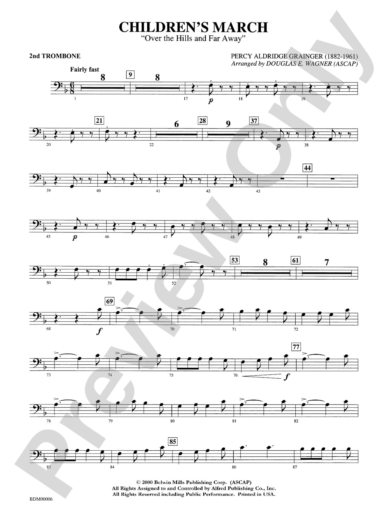 Children's March: 2nd Trombone