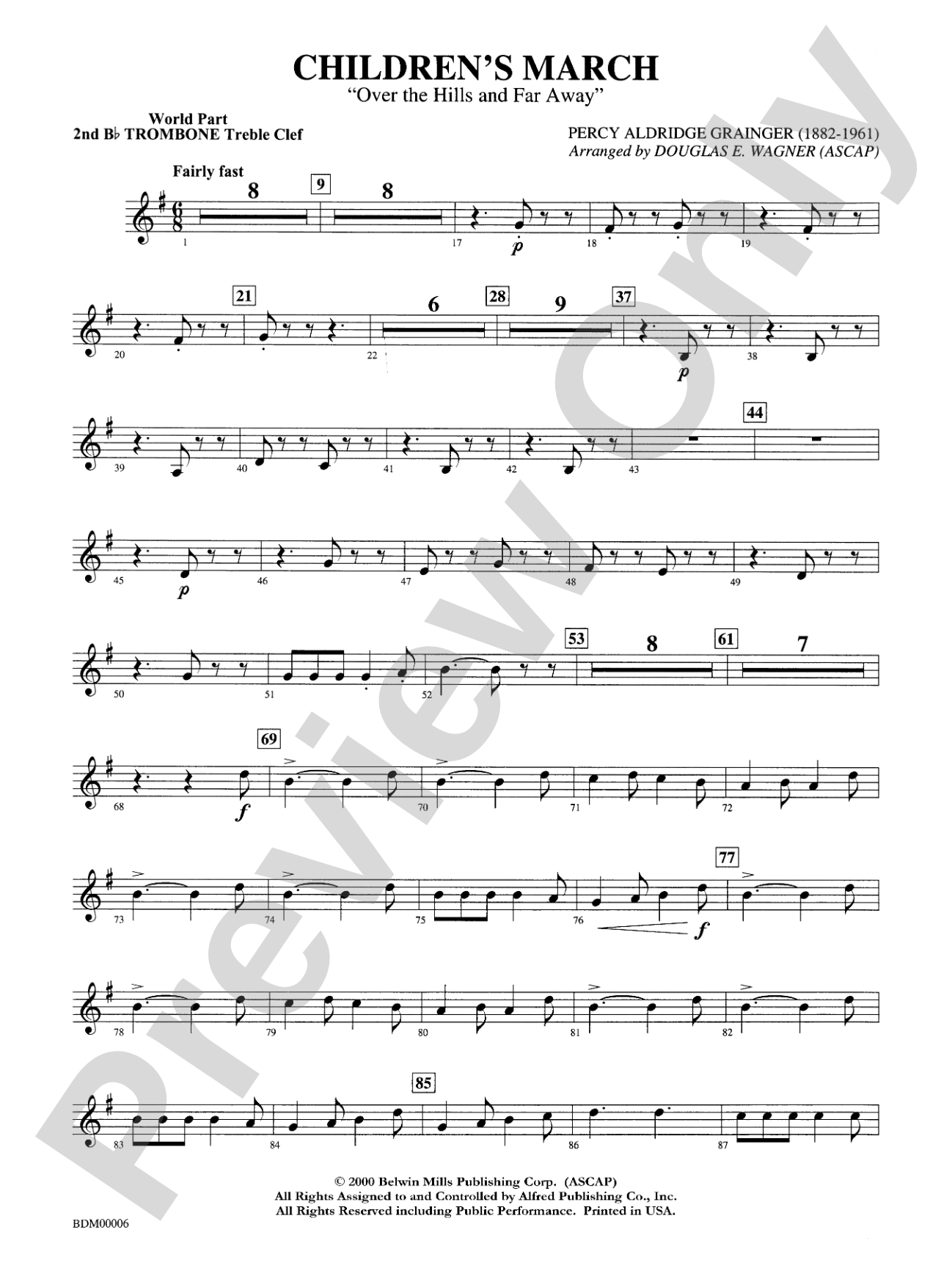Children's March: WP 2nd B-flat Trombone T.C.