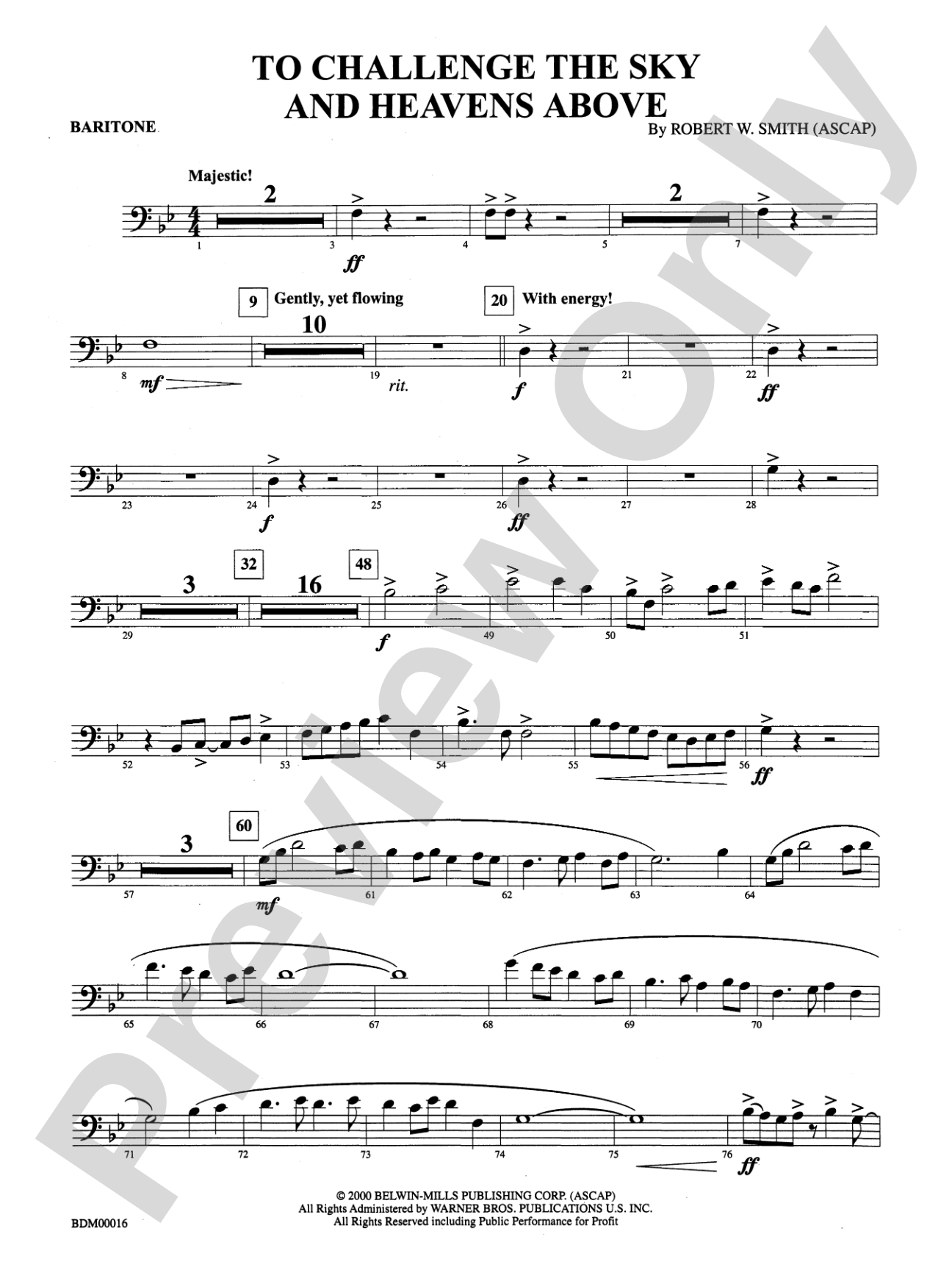 To Challenge the Sky and Heavens Above: Baritone B.C.