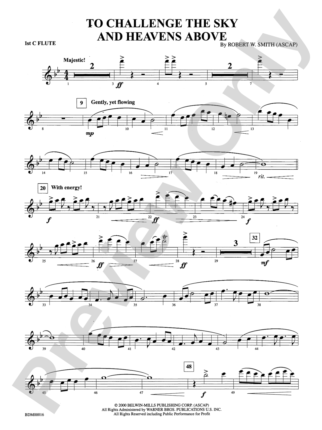 To Challenge the Sky and Heavens Above: Flute