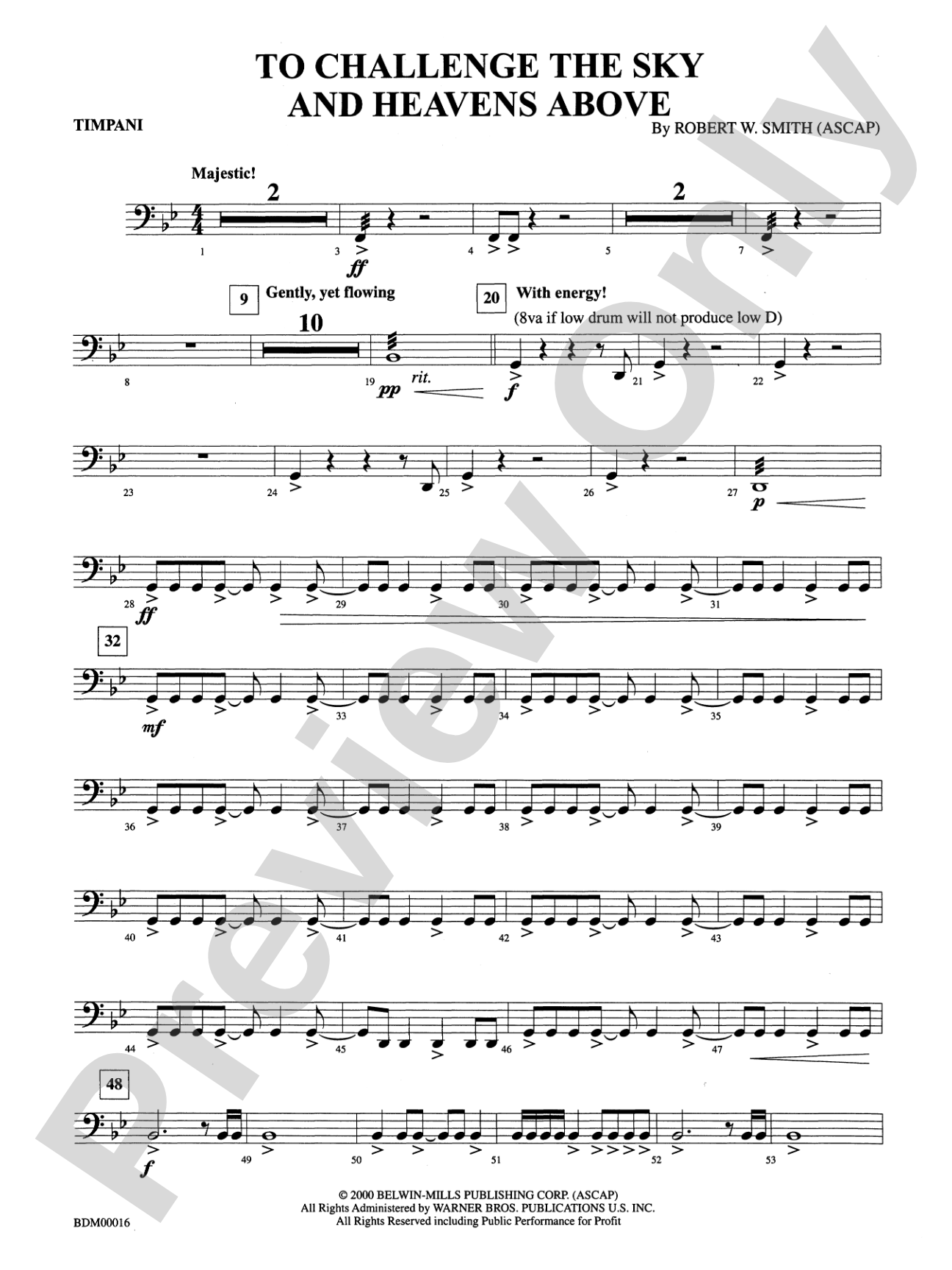 To Challenge the Sky and Heavens Above: Timpani