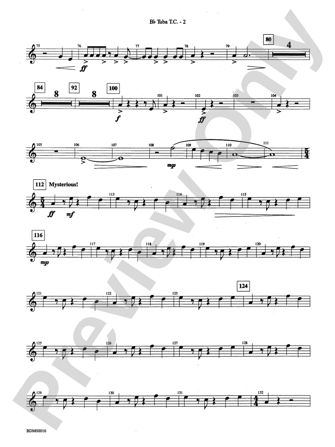 To Challenge the Sky and Heavens Above: (wp) B-flat Tuba T.C.
