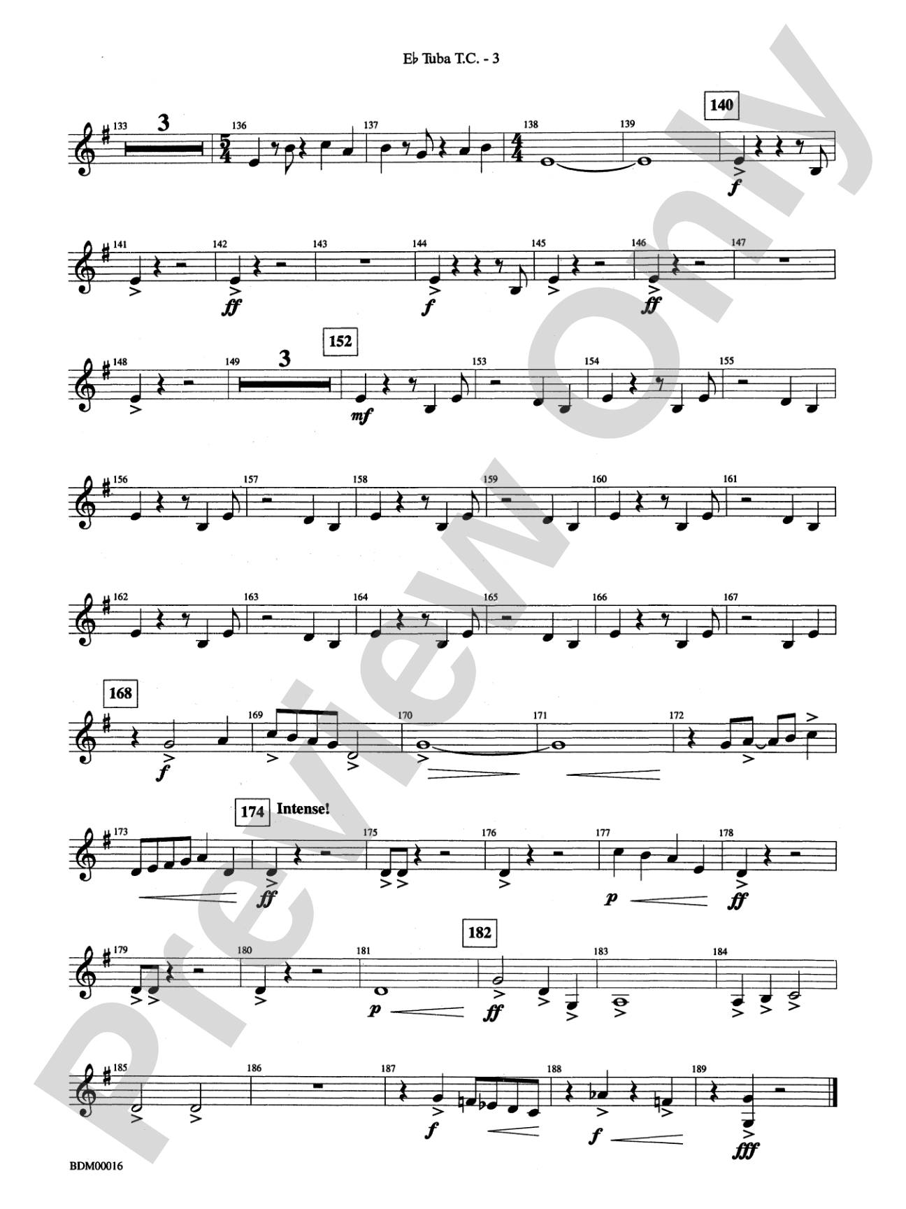 To Challenge the Sky and Heavens Above: (wp) E-flat Tuba T.C.