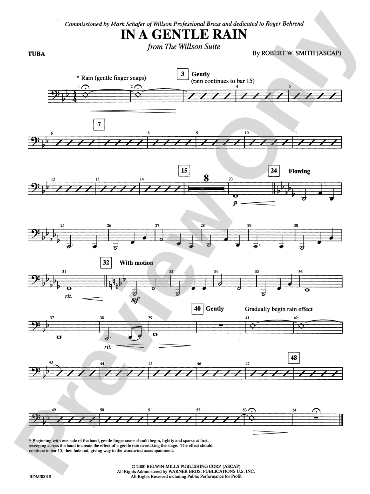 In a Gentle Rain: Tuba
