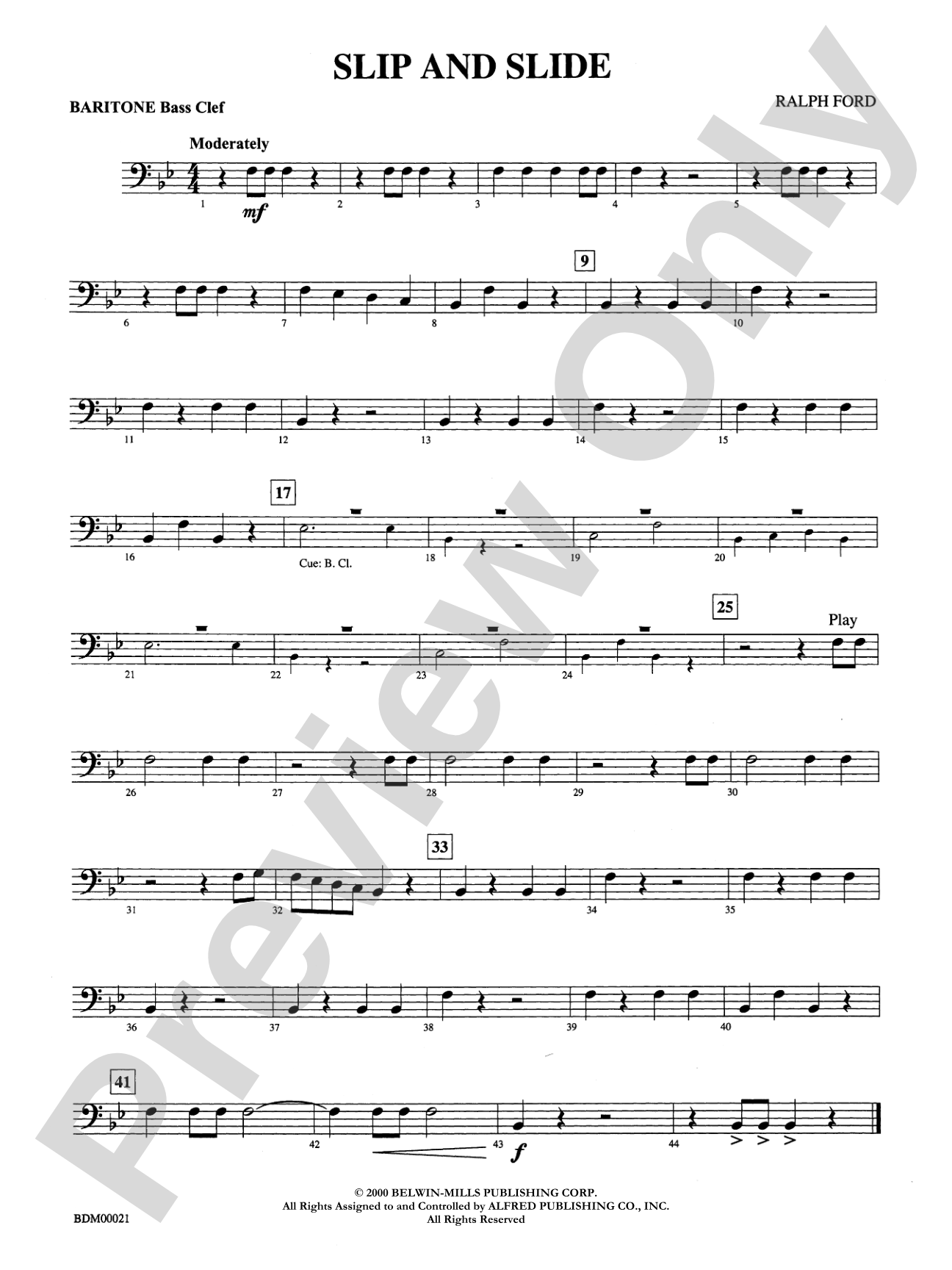 Slip and Slide: Baritone B.C.