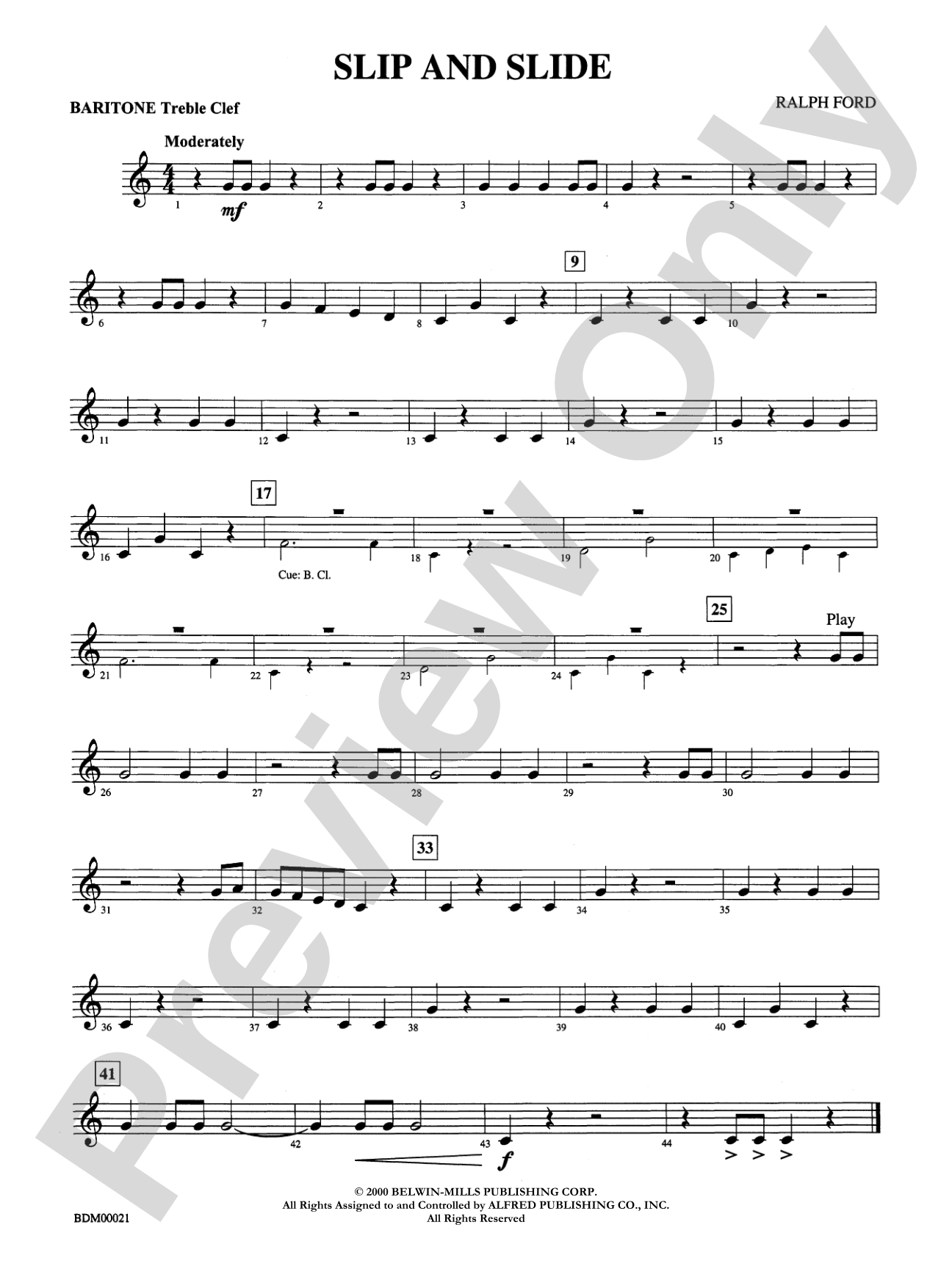 Slip and Slide: Baritone T.C.