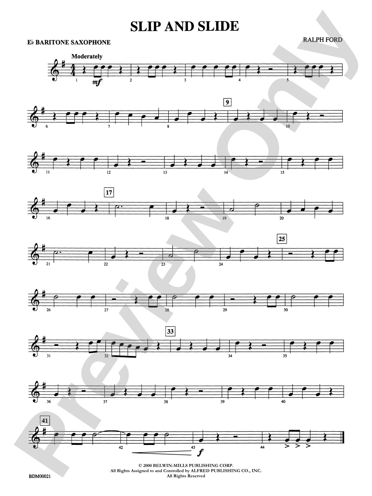 Slip and Slide: E-flat Baritone Saxophone