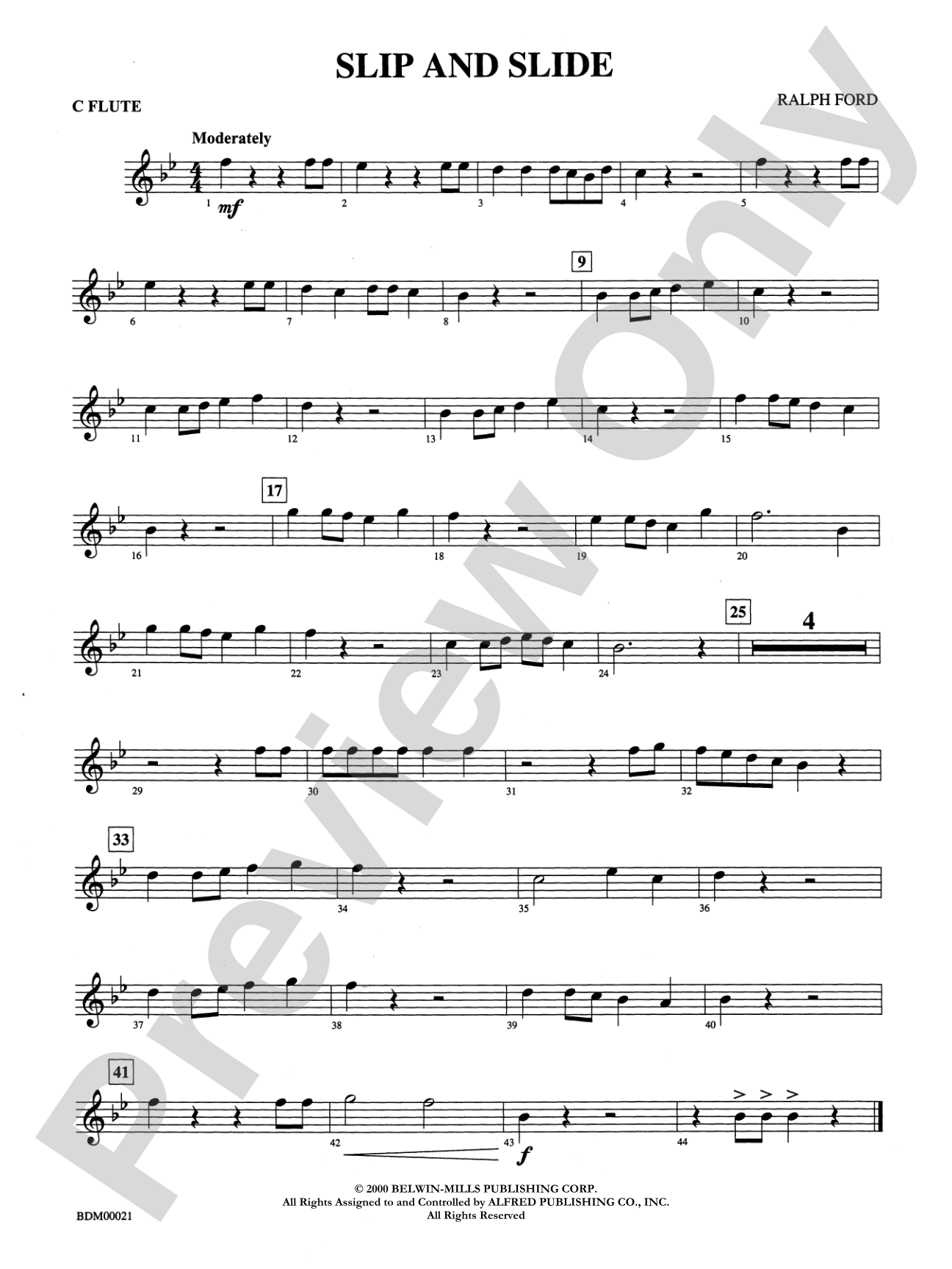 Slip and Slide: Flute