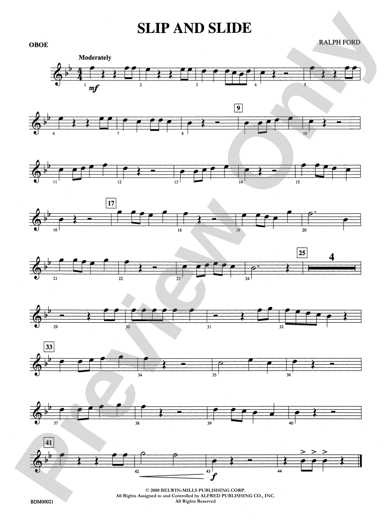Slip and Slide: Oboe