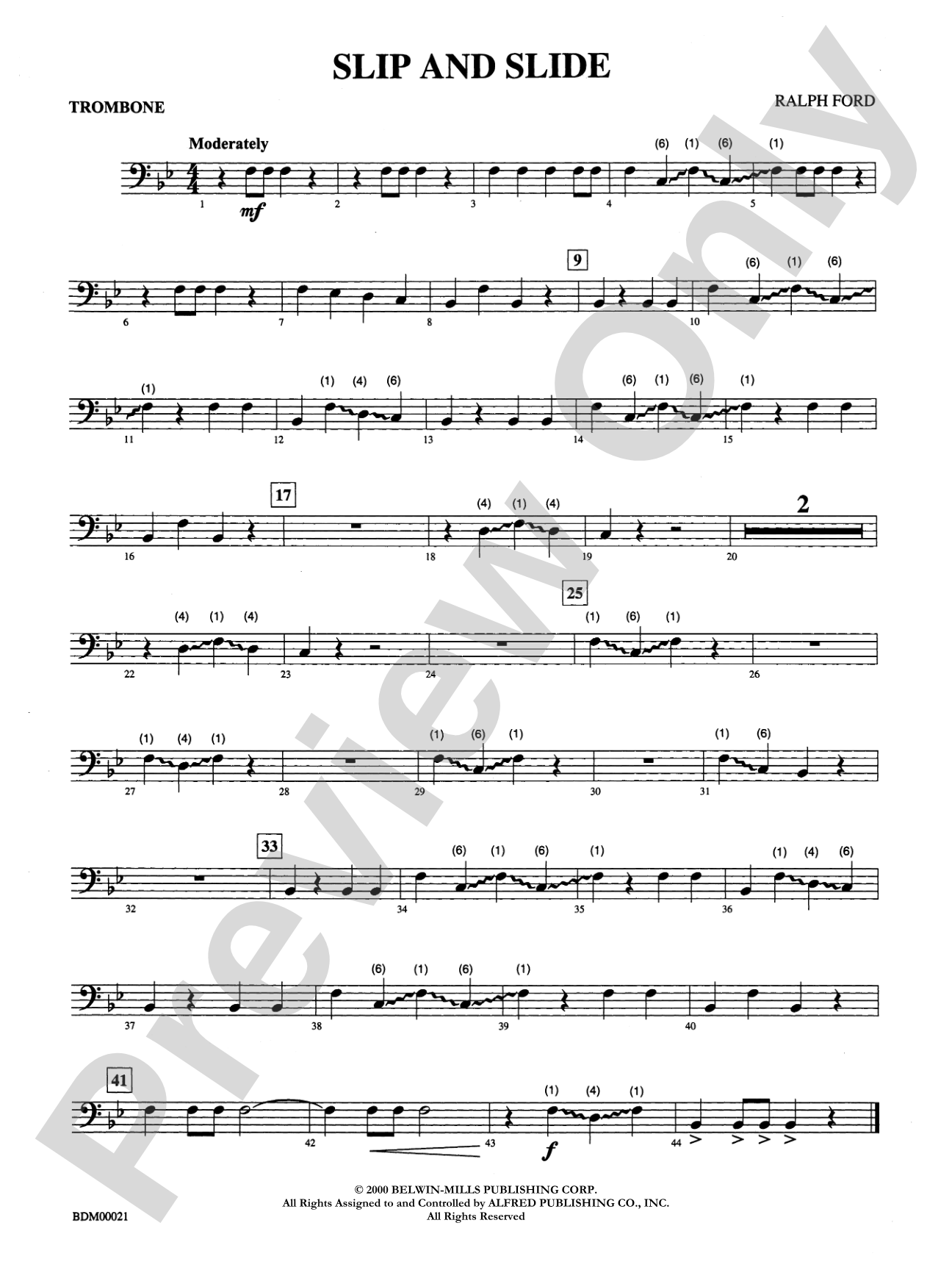 Slip and Slide: 1st Trombone