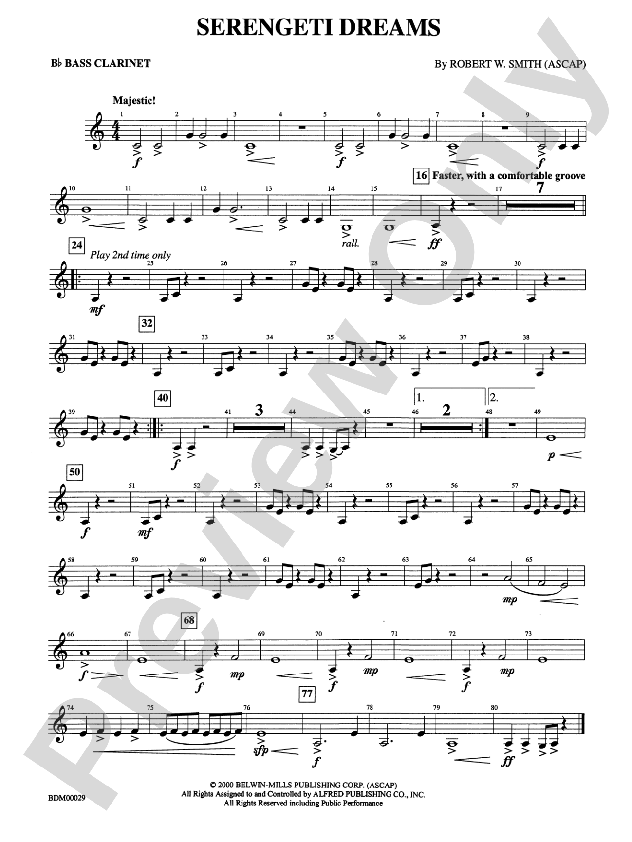 Serengeti Dreams: B-flat Bass Clarinet