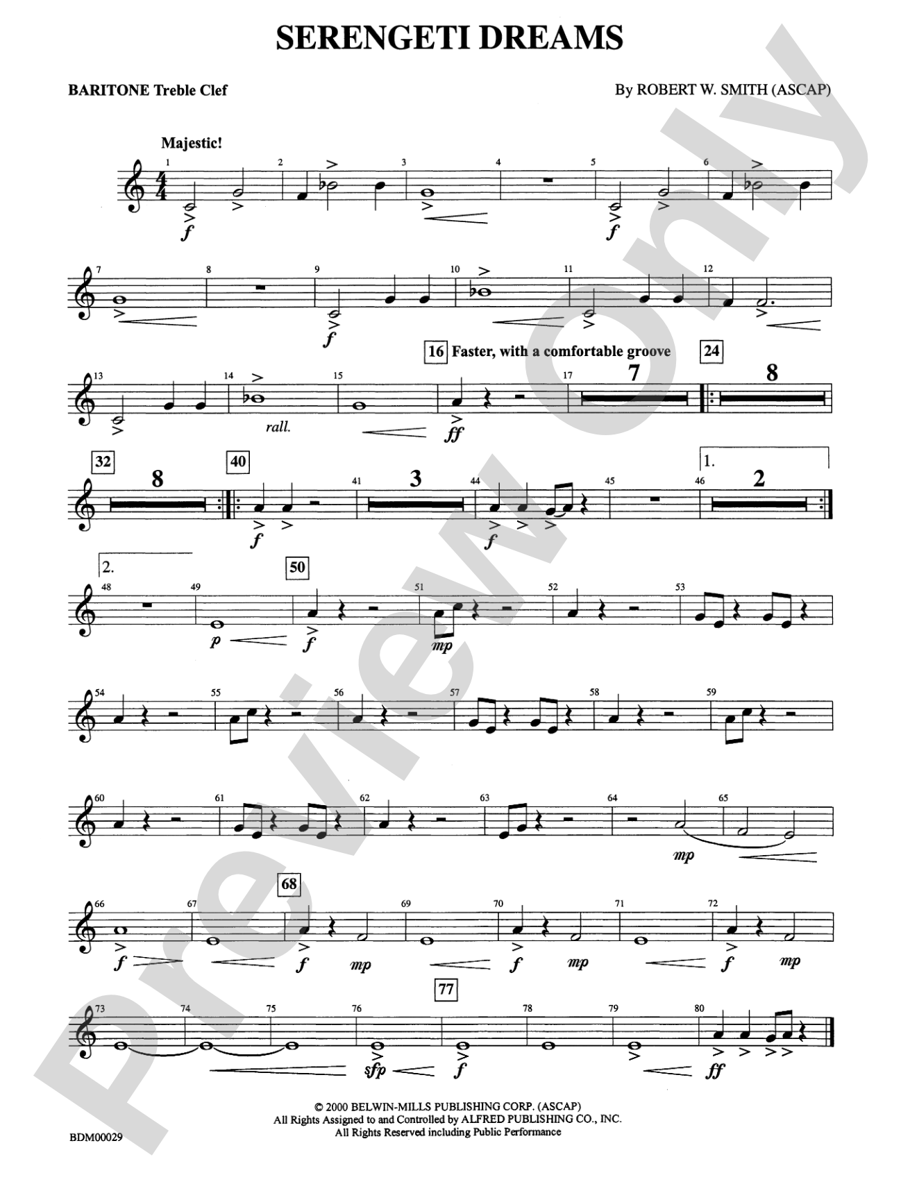Serengeti Dreams: Baritone T.C.