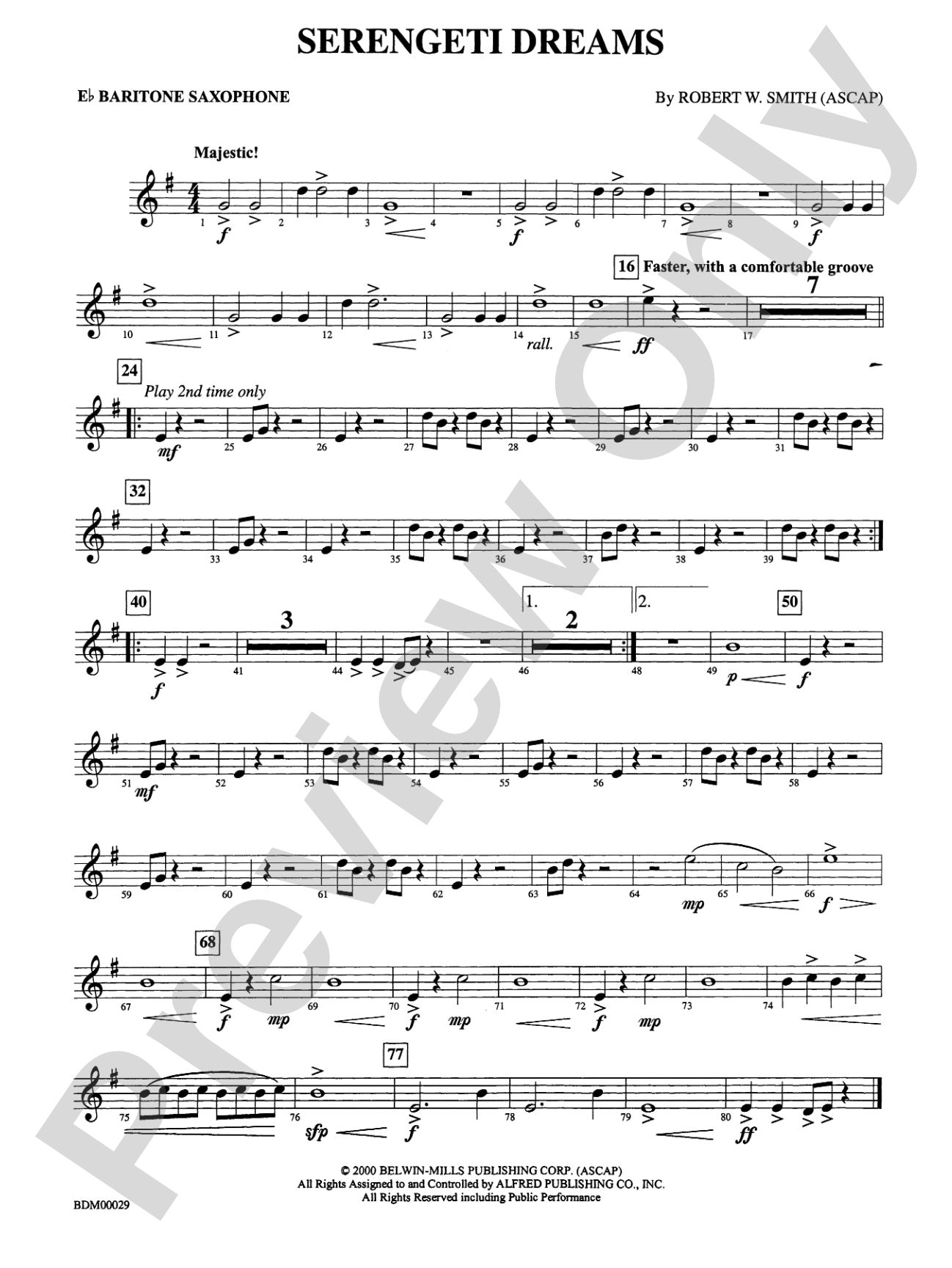 Serengeti Dreams: E-flat Baritone Saxophone