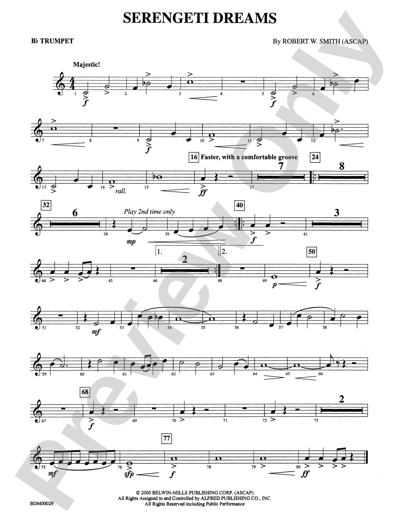 Serengeti Dreams: 1st B-flat Trumpet