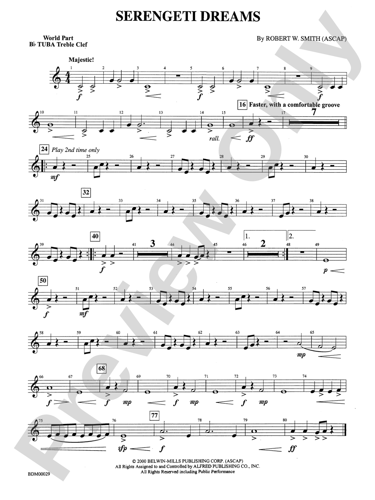 Serengeti Dreams: WP B-flat Tuba T.C.
