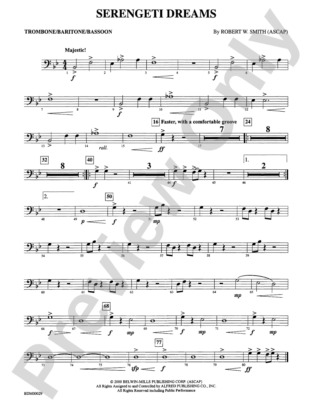 Serengeti Dreams: 1st Trombone