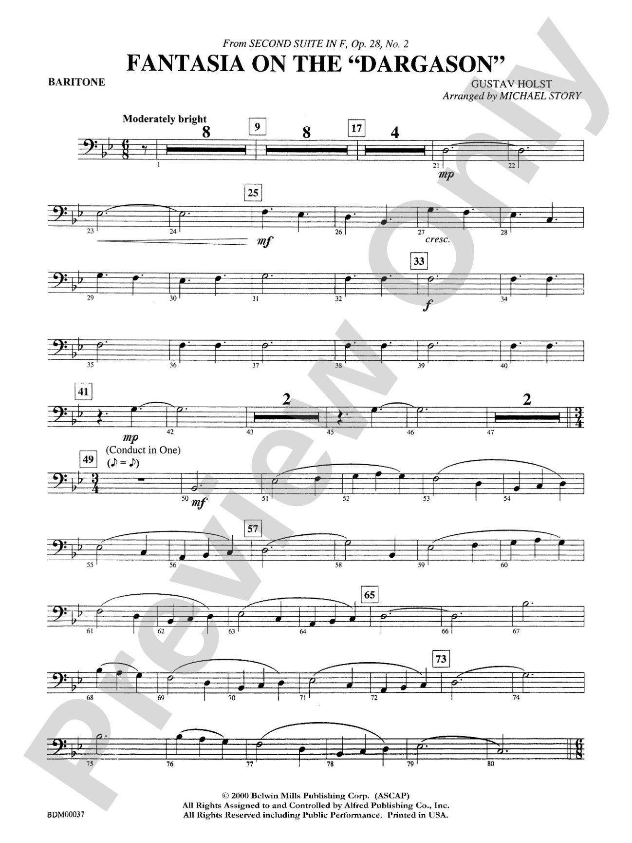 Fantasia on the "Dargason": Baritone B.C.