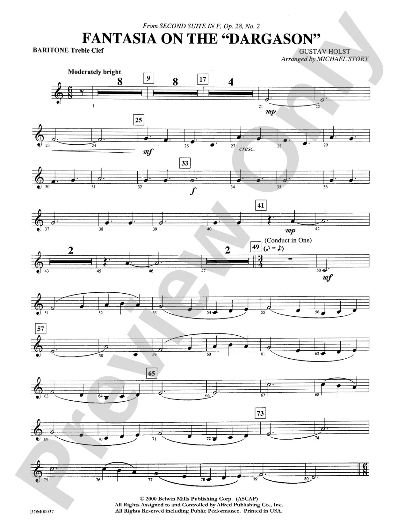 Fantasia on the "Dargason": Baritone T.C.