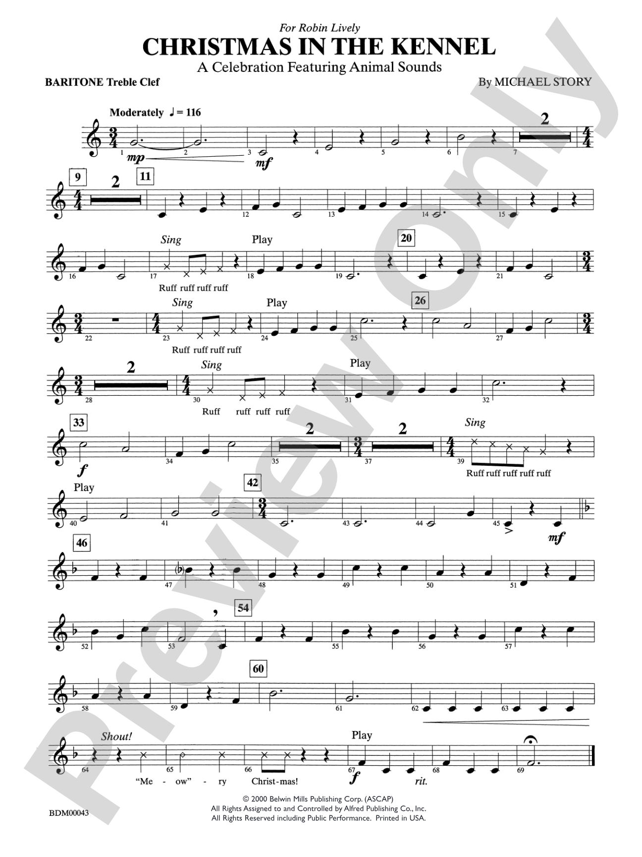 Christmas in the Kennel: Baritone T.C.