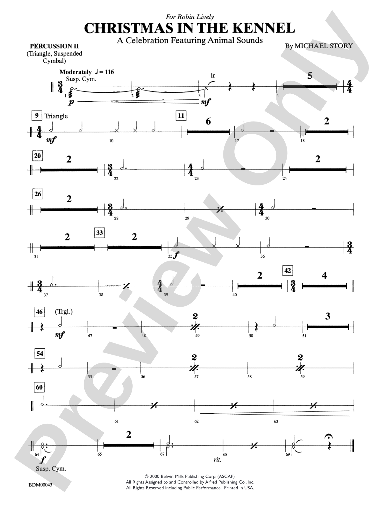 Christmas in the Kennel: 2nd Percussion