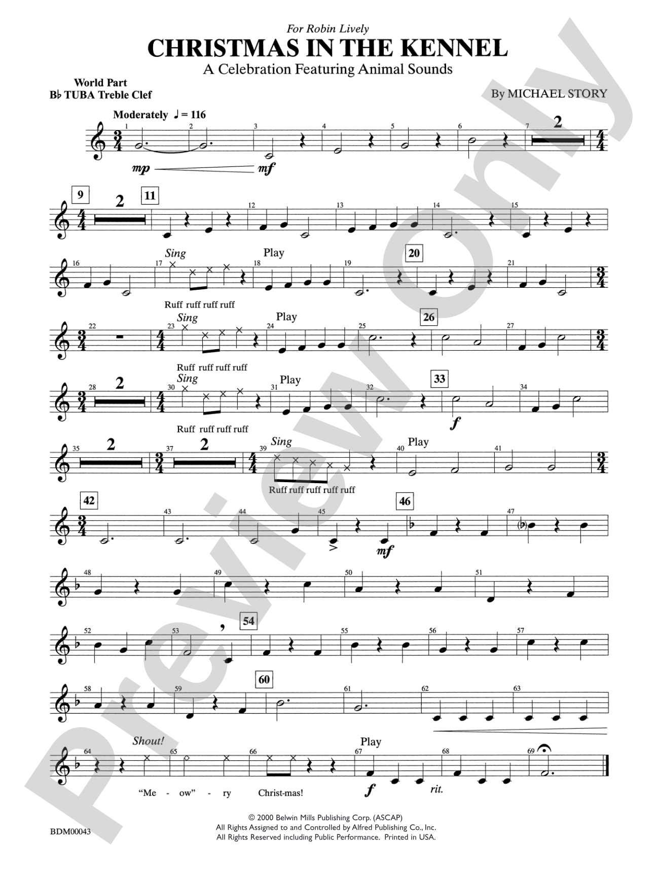 Christmas in the Kennel: WP B-flat Tuba T.C.