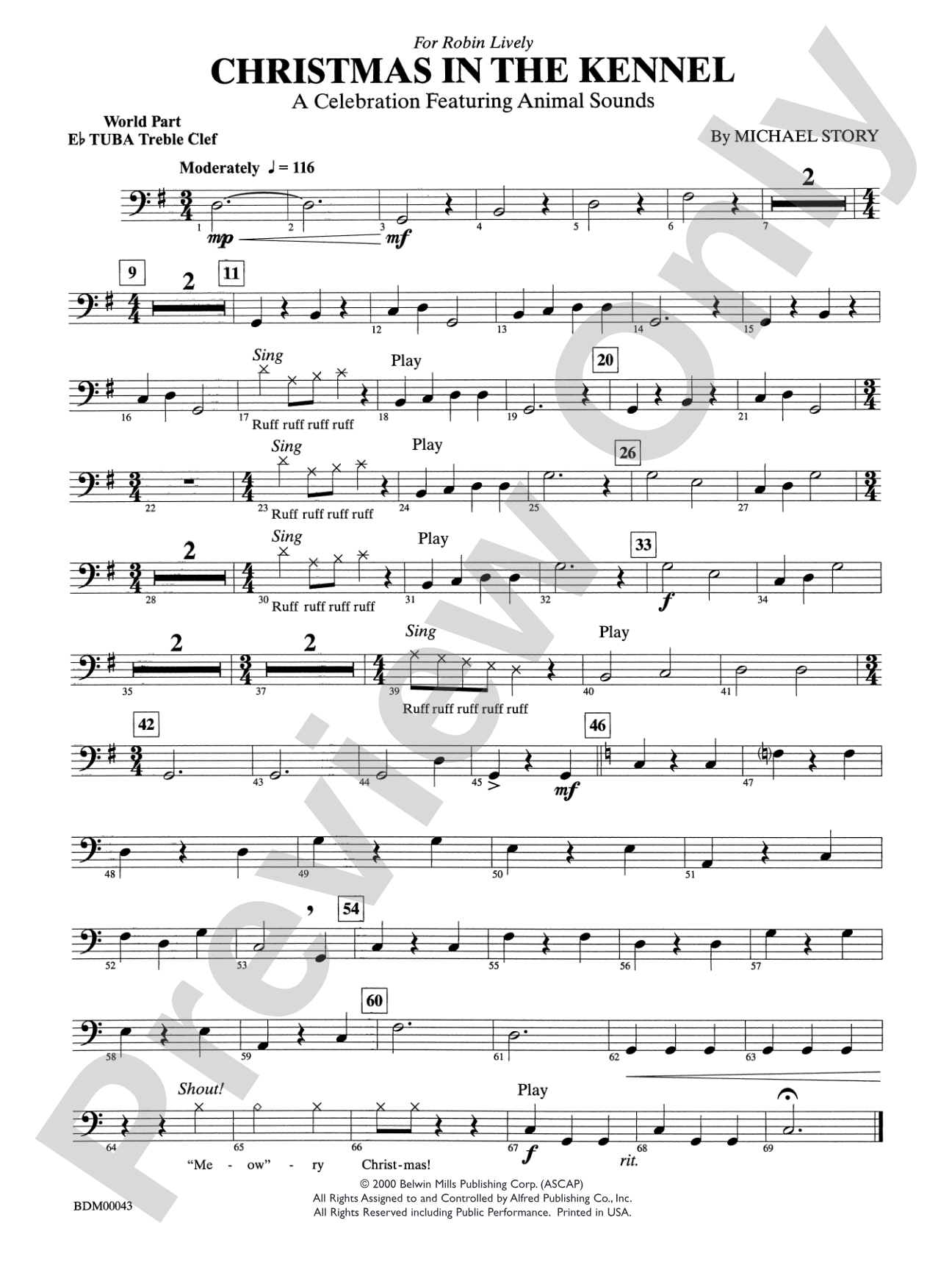 Christmas in the Kennel: WP E-flat Tuba T.C.