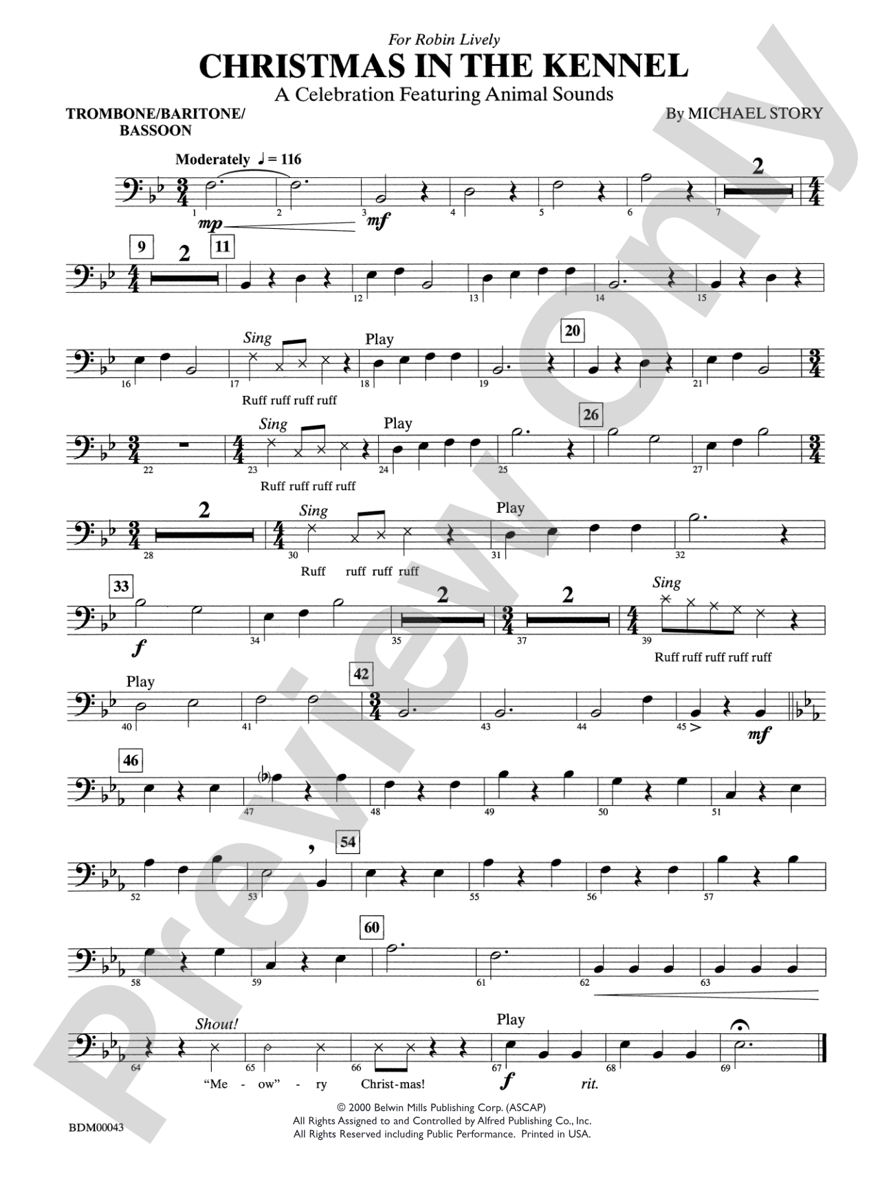 Christmas in the Kennel: 1st Trombone