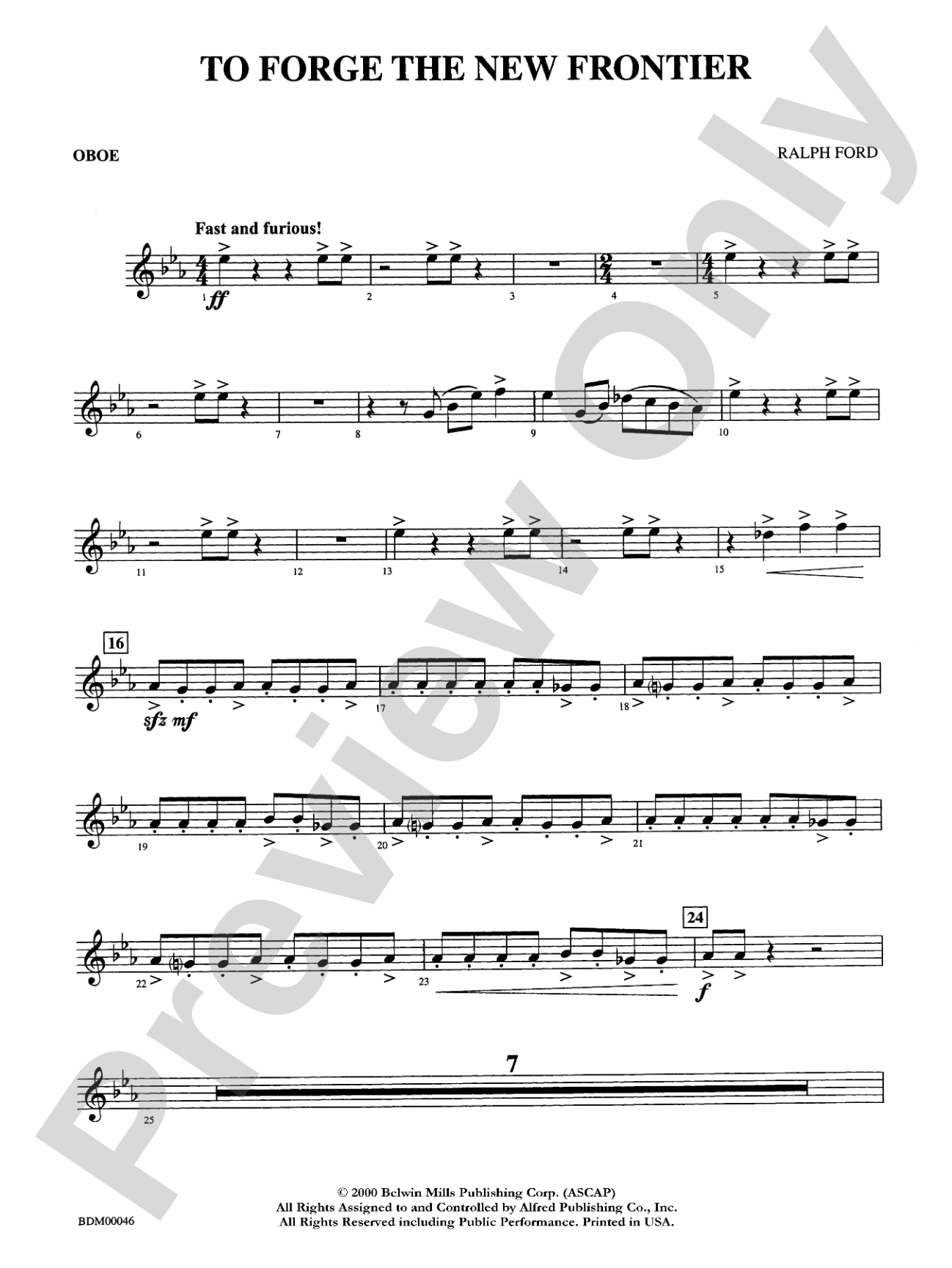 To Forge the New Frontier: Oboe